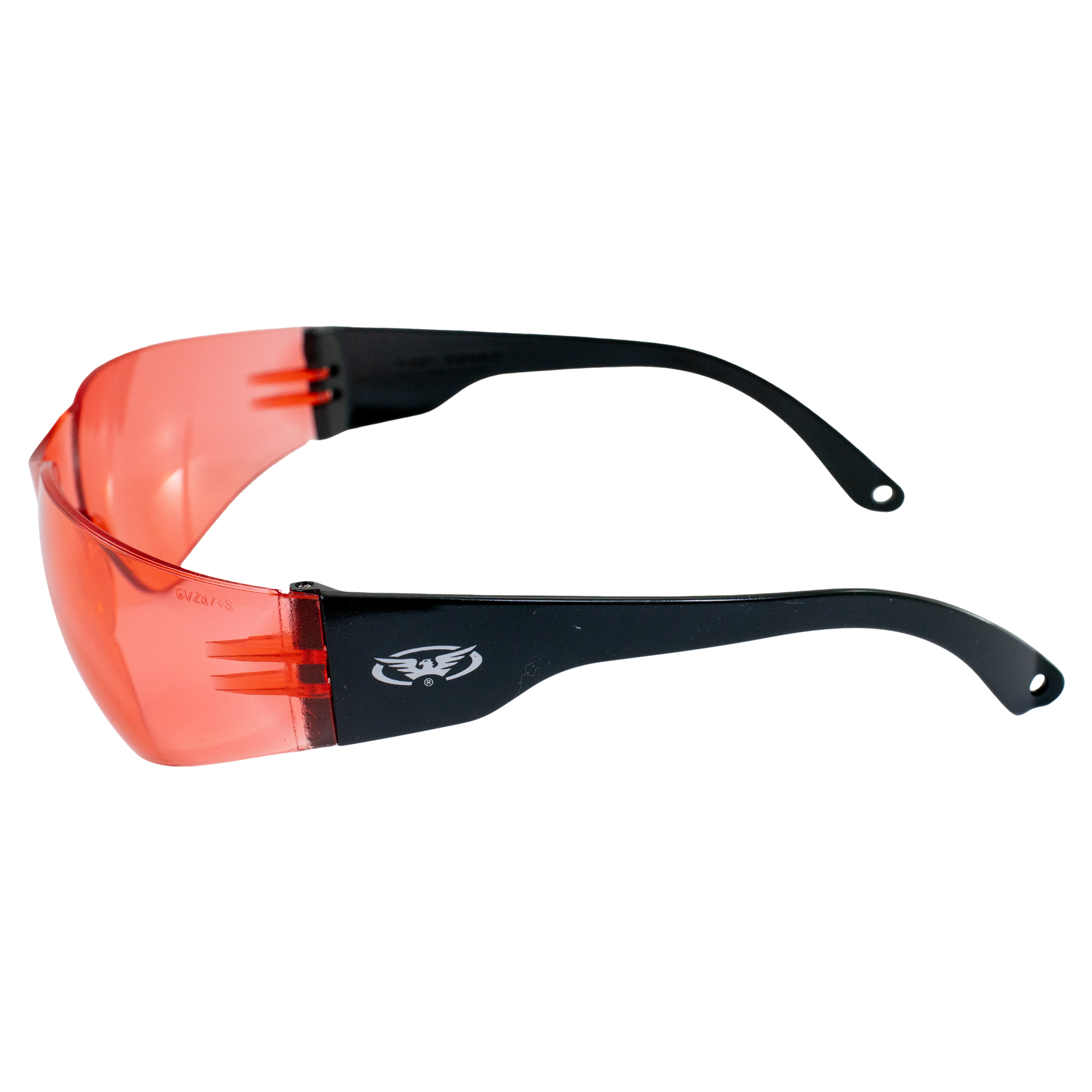 Global Vision Rider Safety Motorcycle Riding Sunglasses Red Frame Red Lens Z87.1 - Picture 3 of 8