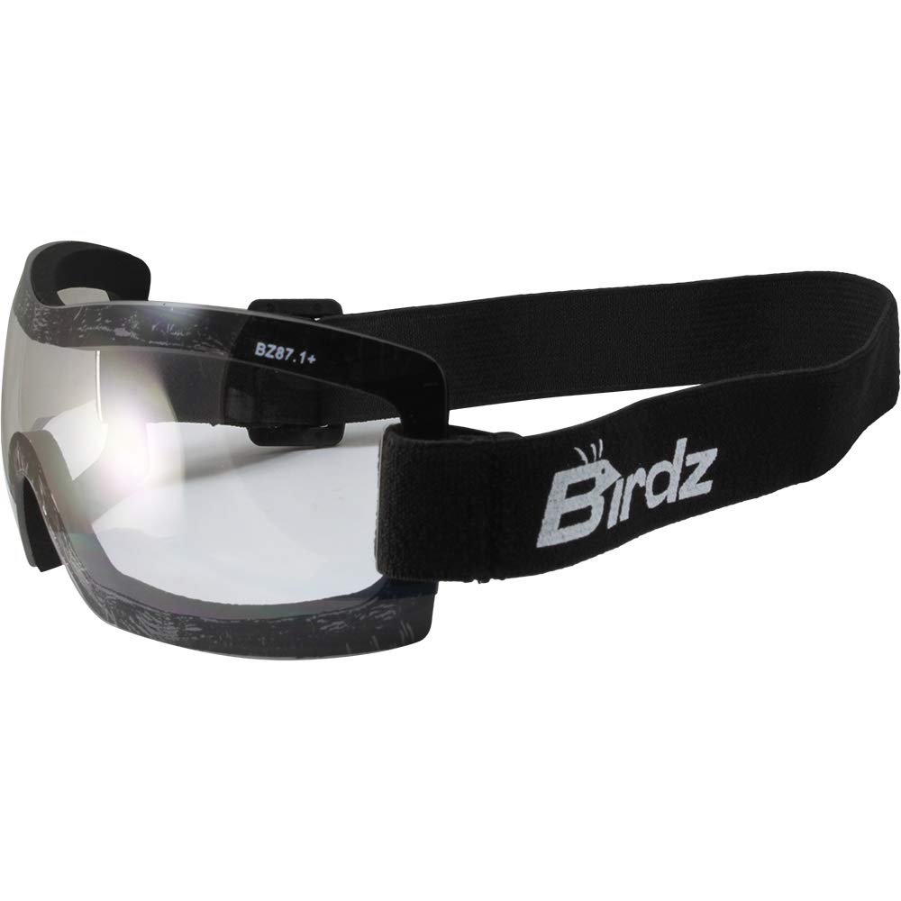 The Buzzard Motorcycle Goggle Fits Over Glasses Clear Lens Birdz Eyewear