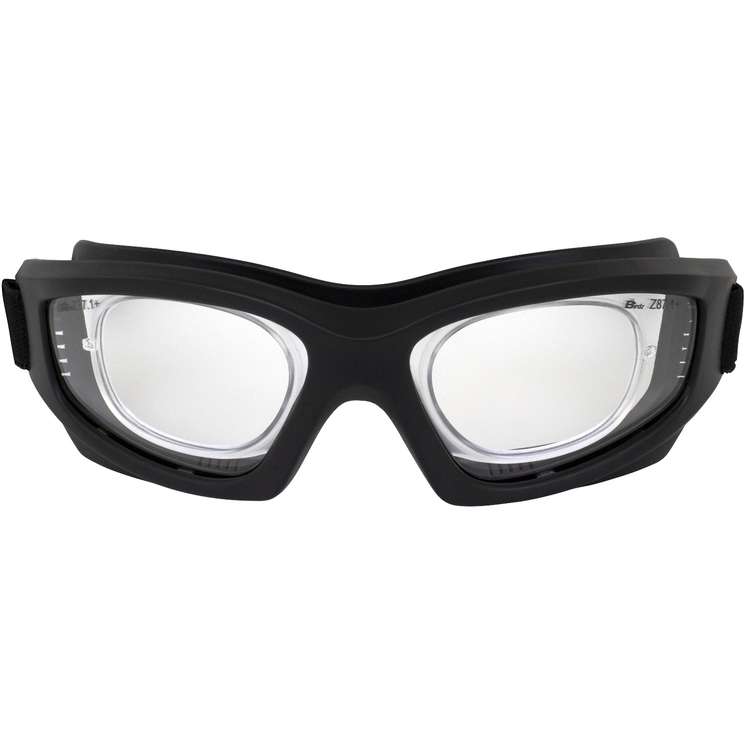 3 Birdz Flyer Skydiving Motorcycle Goggles Clear Smoke Yellow Lens & Rx Adaptor - Bild 2 von 9