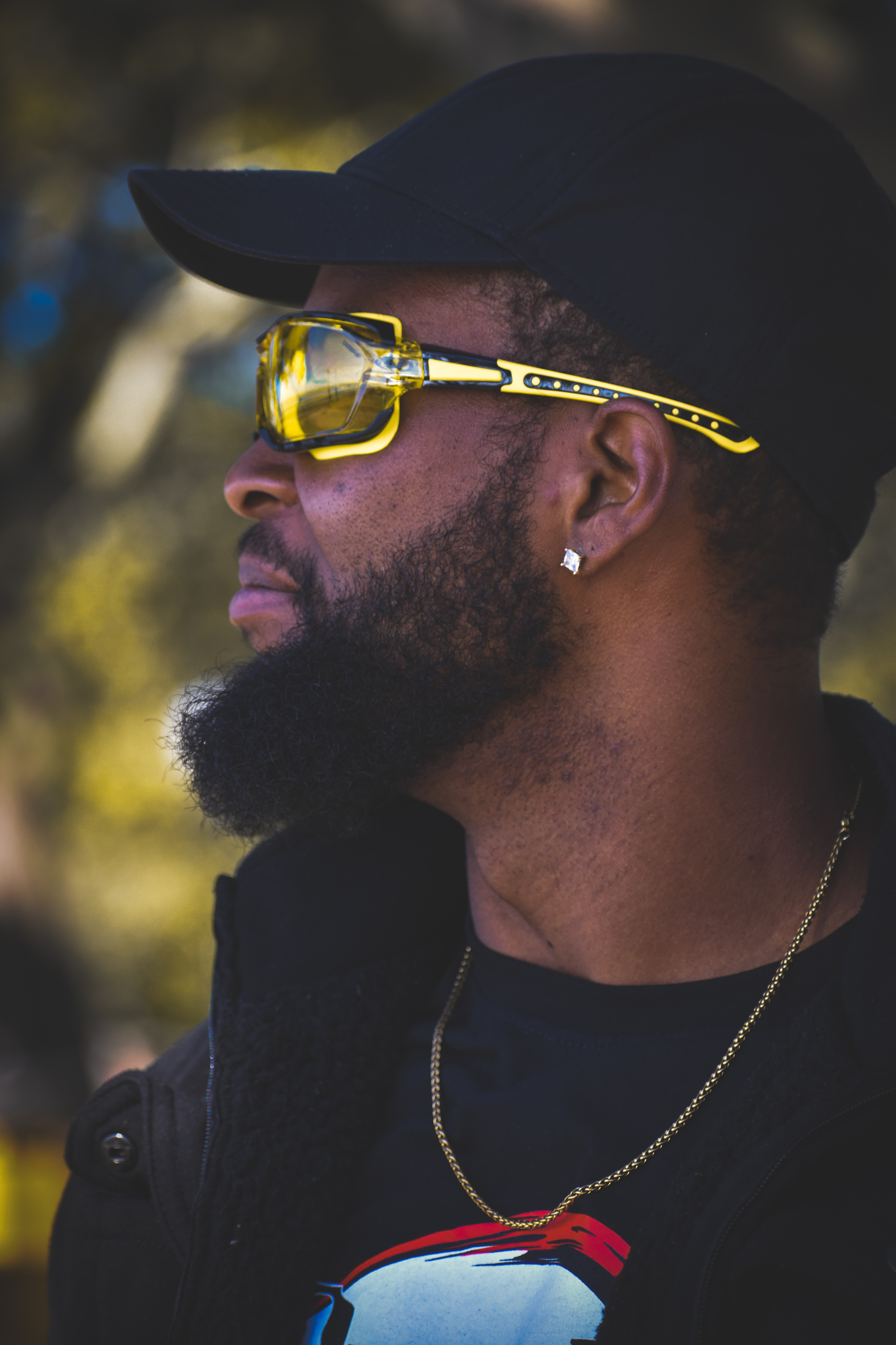Gafas de seguridad deportivas Global Vision Octane junta amarilla con - Imagen 5 de 8