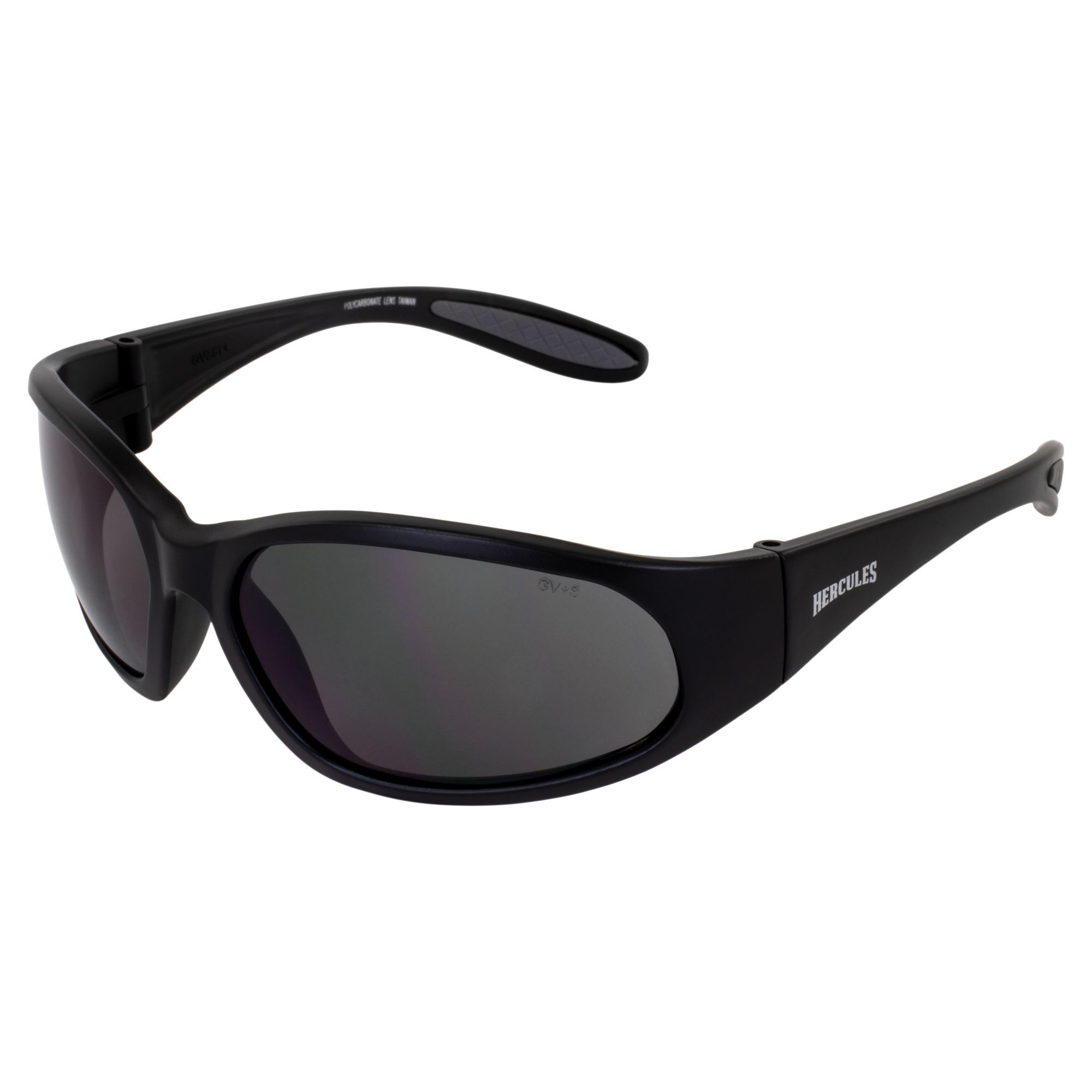 Global Vision Hercules Junior Safety Glasses Black Frame Smoke Lens Smaller Face
