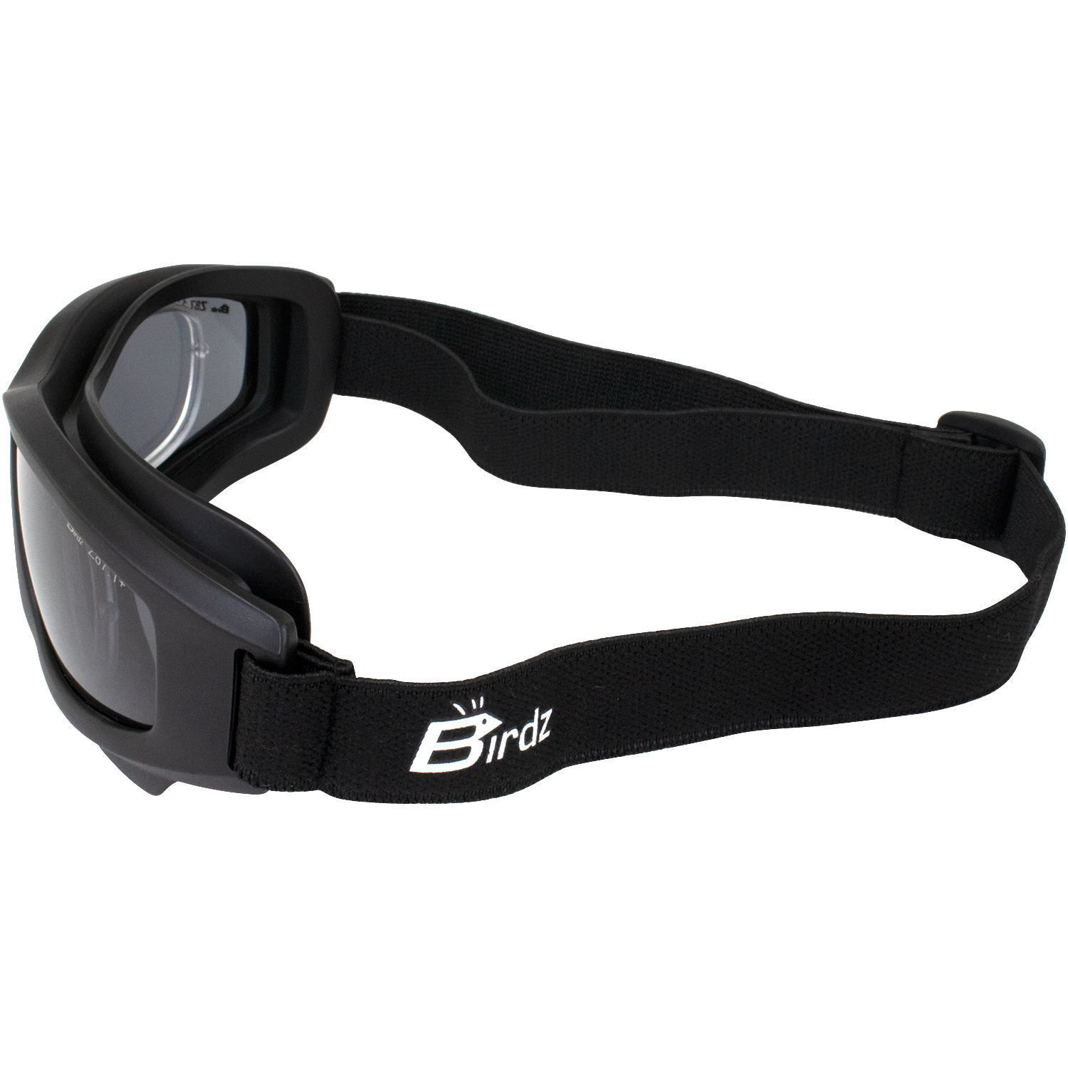 3 Birdz Flyer Skydiving Motorcycle Goggles Clear Smoke Yellow Lens & Rx Adaptor - Bild 7 von 9