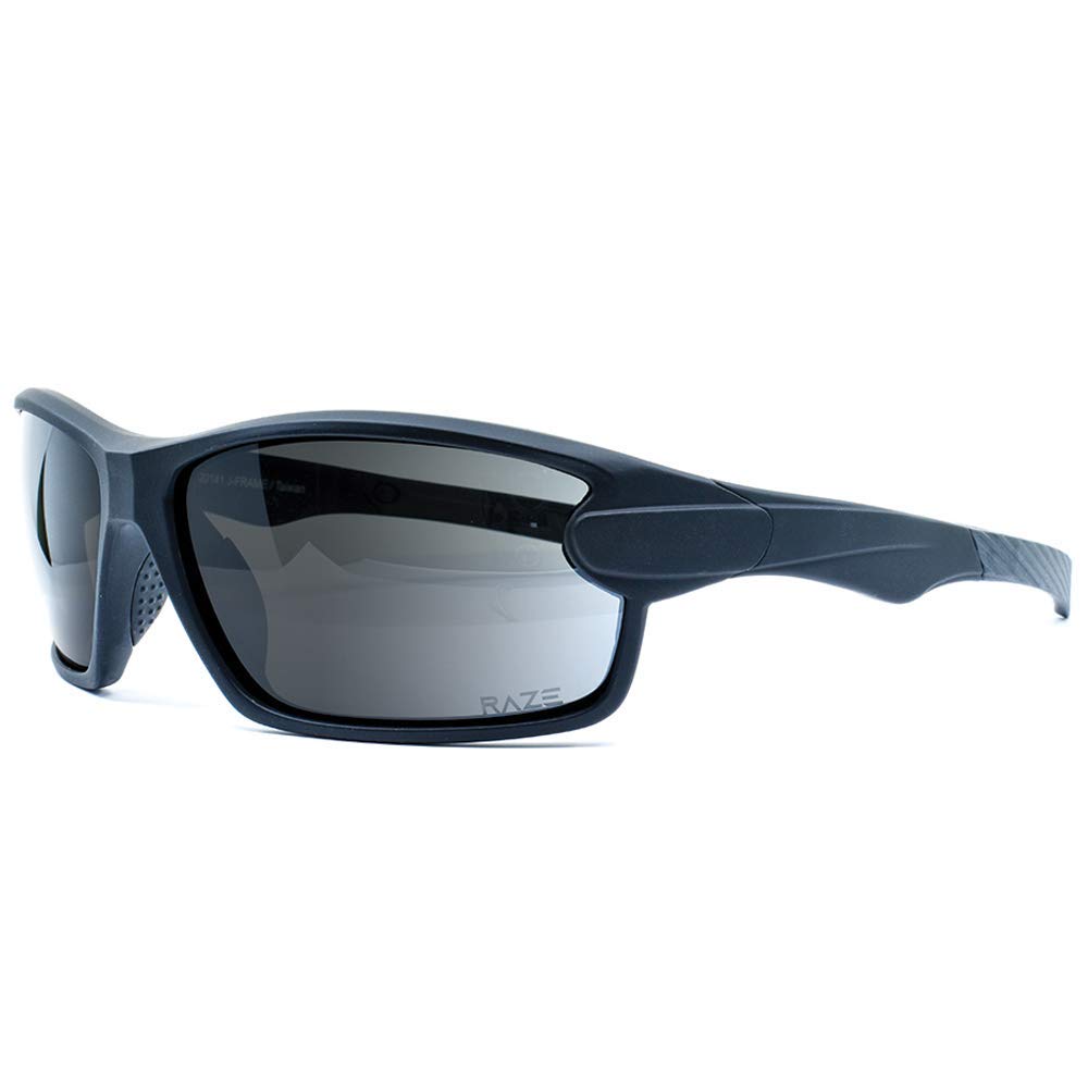 2 B-Raze Sport Sunglasses Tan Touch Frame Smoke Lens Black Touch Frame HD Lens 