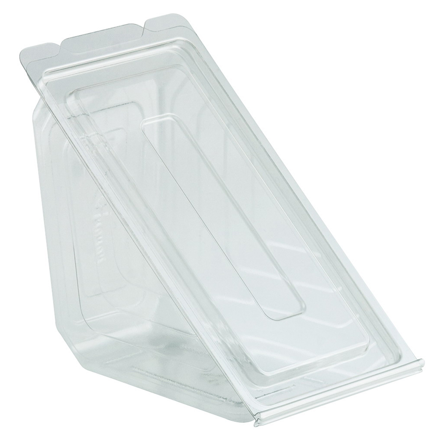 Anchor Packaging Clear Plastic Hinged Sandwich Wedge Container 250