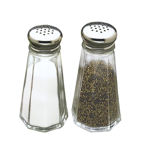 Tablecraft C156-12 Paneled Salt and Pepper Shaker oz (SET OF 48 PER CASE)