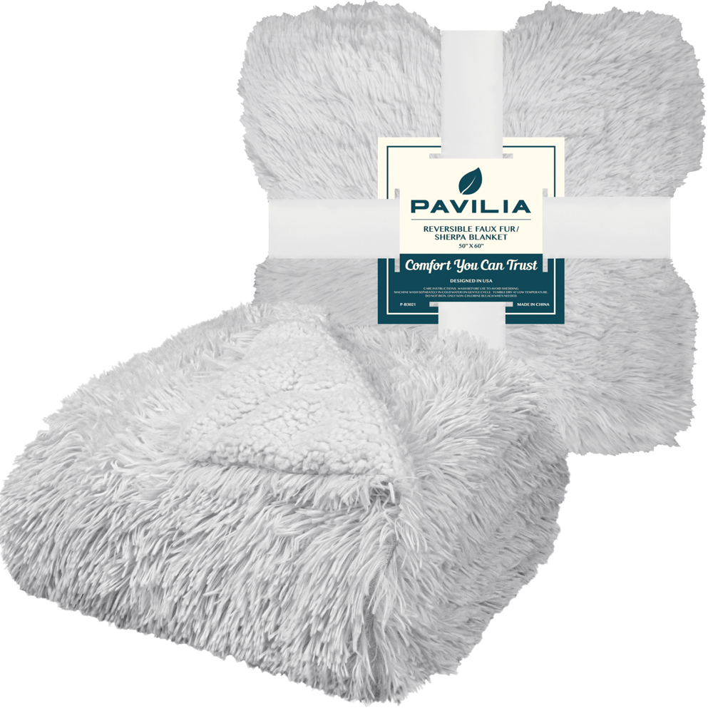 Luxurious Faux Fur Blanket Soft Warm Fluffy Sherpa Sofa Throw Shaggy Soft Plush - Picture 15 of 100