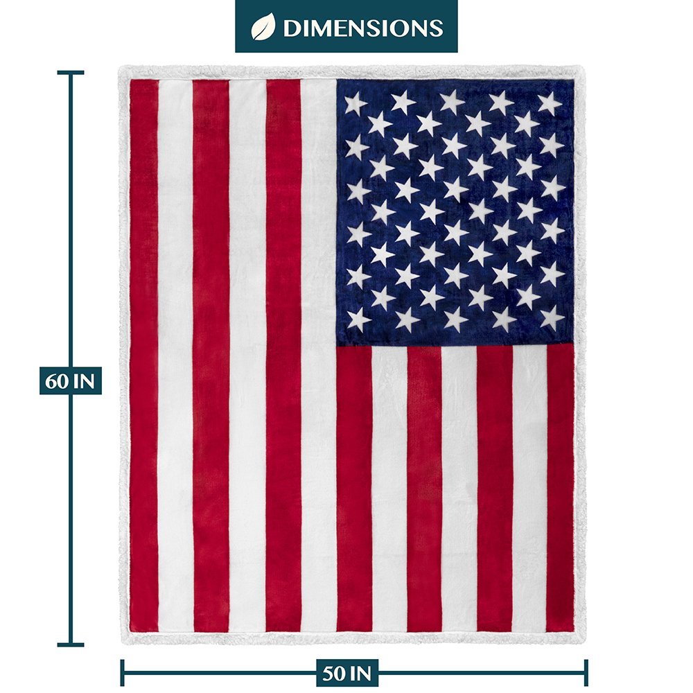US Flagge Patriotische Decke Amerikanische Nationalflagge Überwurf Decke USA Weich Fleece - Bild 11 von 13
