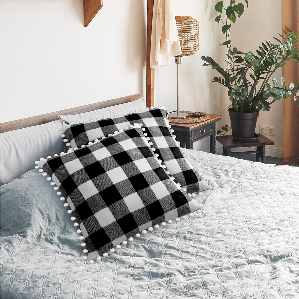 Juego de 2 fundas de almohada de terciopelo suave decoración de sofá - Imagen 31 de 122
