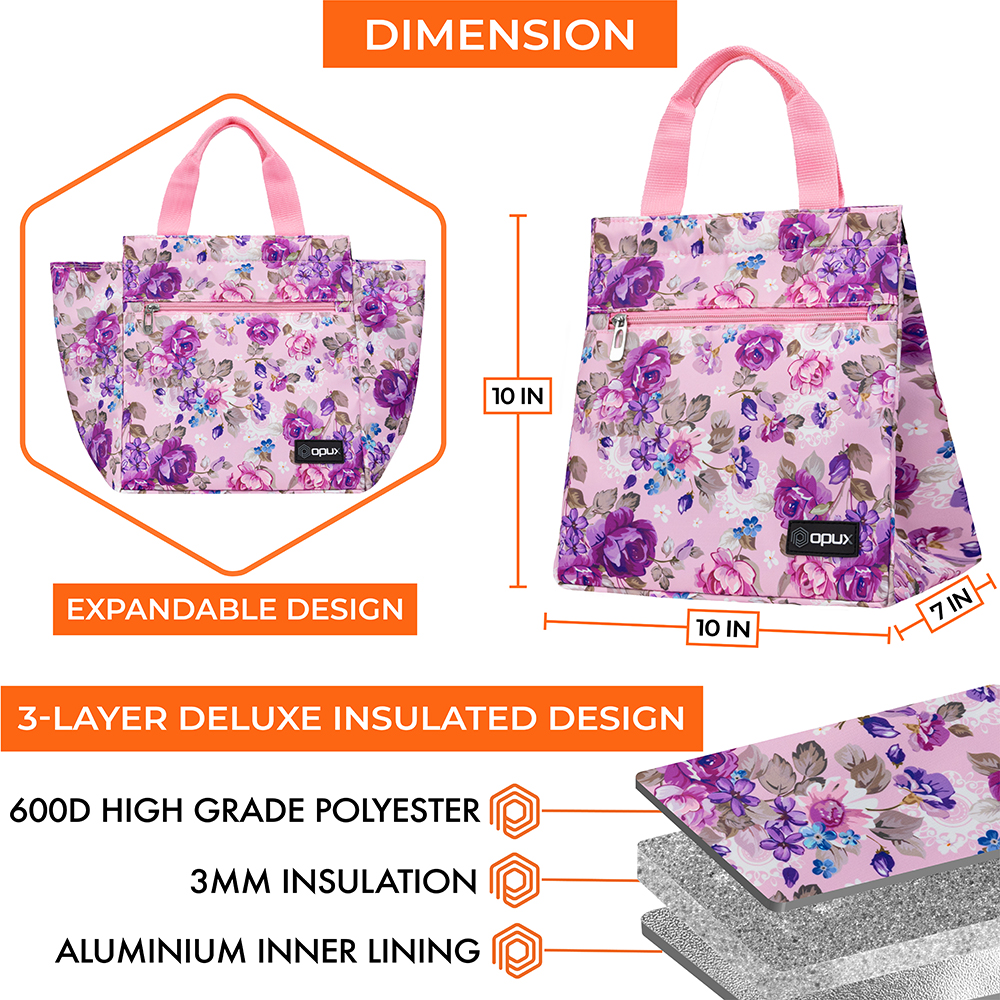 Insulated Lunch Bag Adult Lunch Box for Work School Men Women Kids Leakproof - Picture 32 of 57