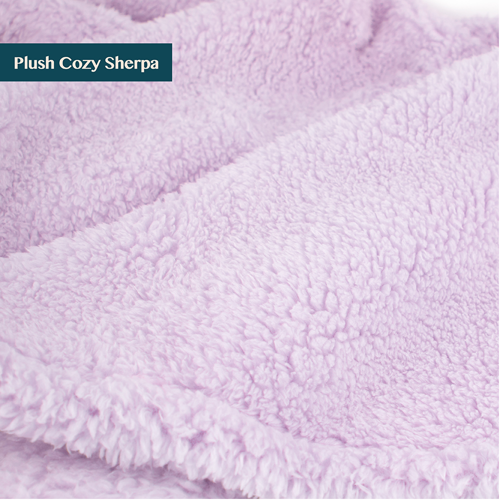 Soft Fuzzy Cozy Pom Pom Throw Blanket with Fluffy Sherpa Fleece for Sofa Couch - Picture 53 of 100