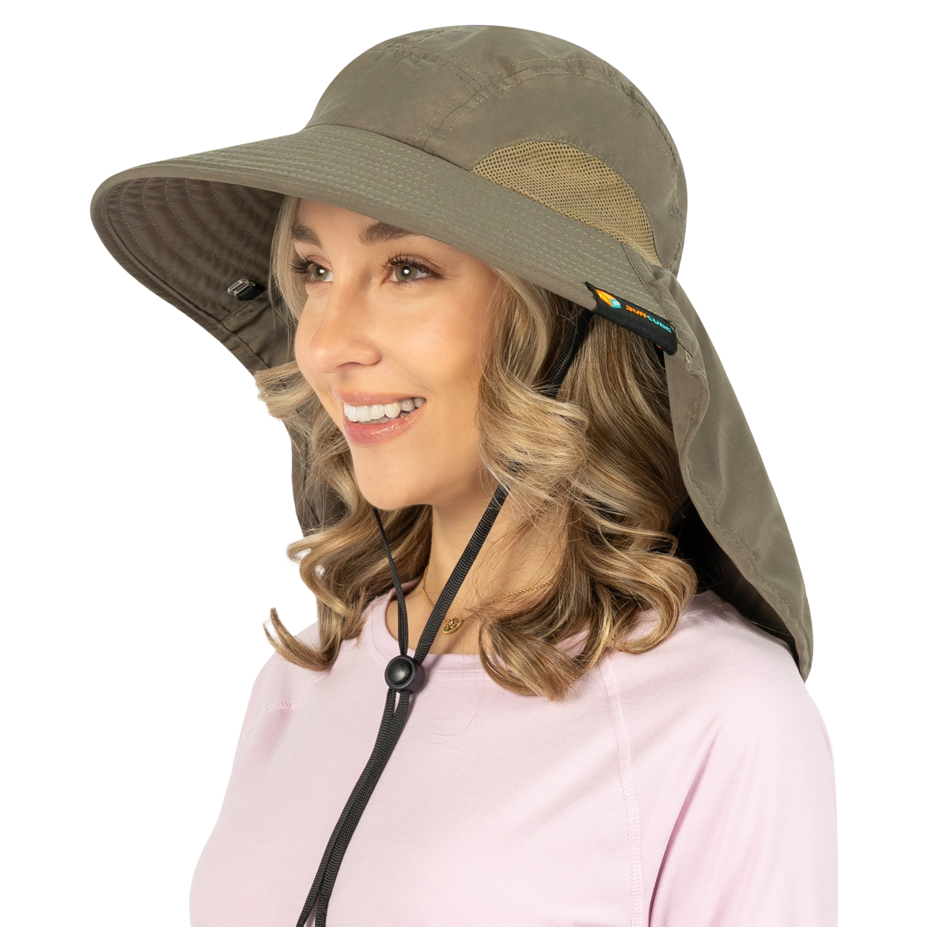Sombrero para el Sol con Solapa para el Cuello Ala Ancha Sombrero para Senderismo 50+UPF Hombres Mujeres Pesca Safari FPS - Imagen 88 de 128