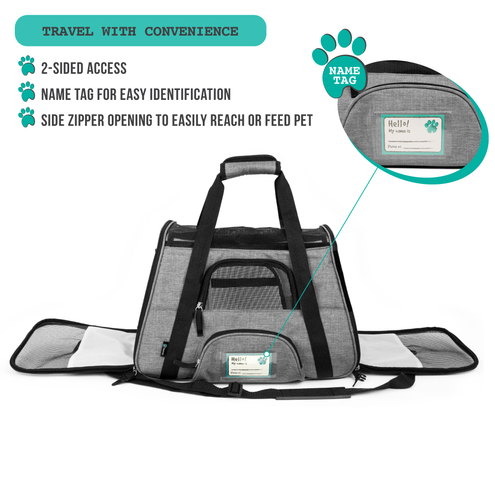 Pet Dog Cat Carrier Bag Soft Sided Comfort Travel Tote Case Airline Approved US - Picture 141 of 215