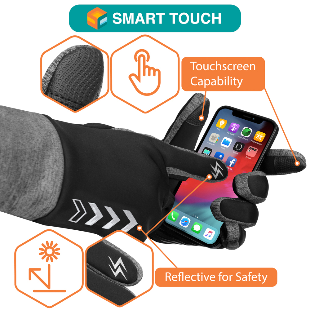 Men Women Winter Thermal Waterproof Windproof Touch Screen Warm Ski Snow Gloves - Picture 10 of 15