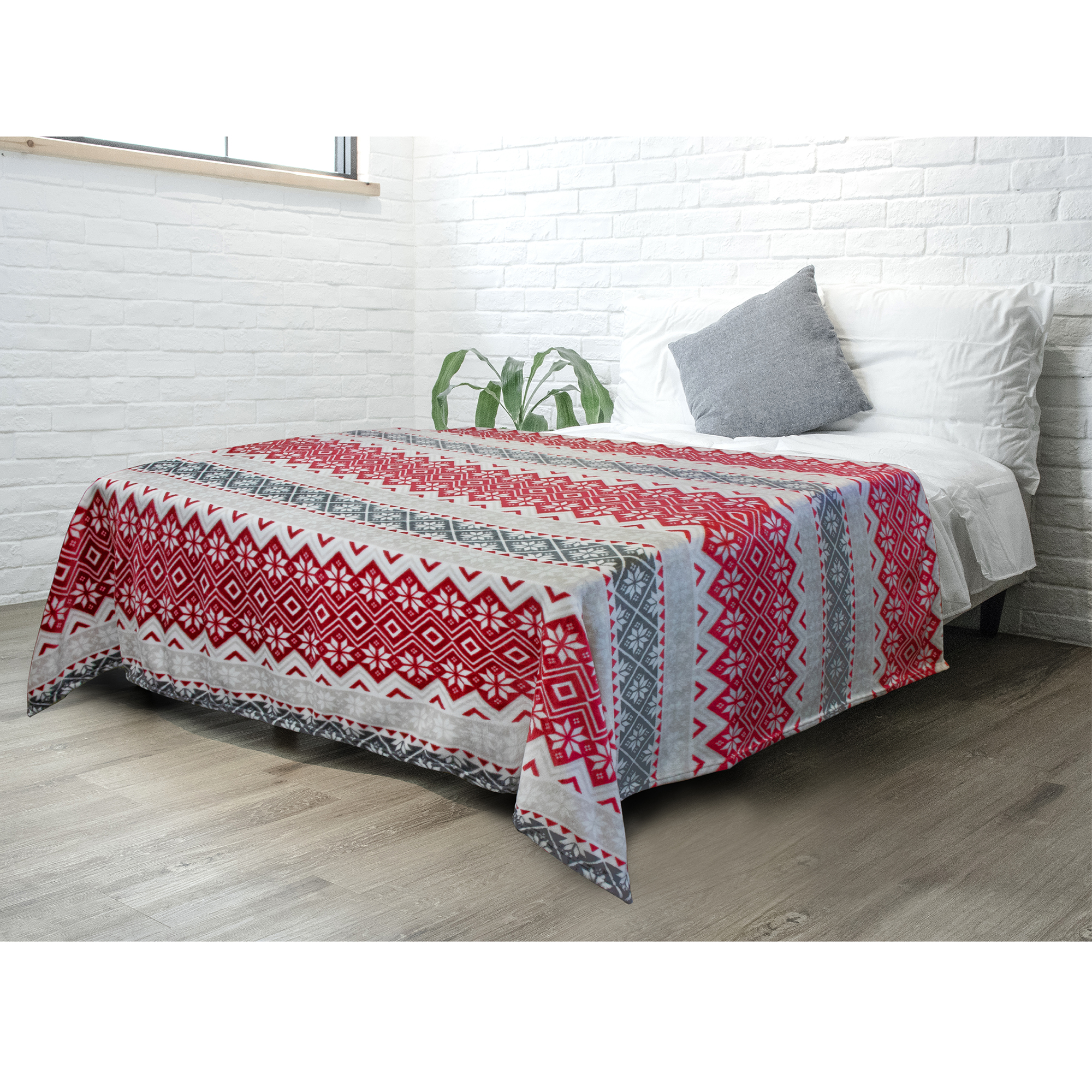 Throw Blanket for Sofa Couch Bed Lightweight Microfiber Polyester Waffle Pattern - Picture 54 of 190