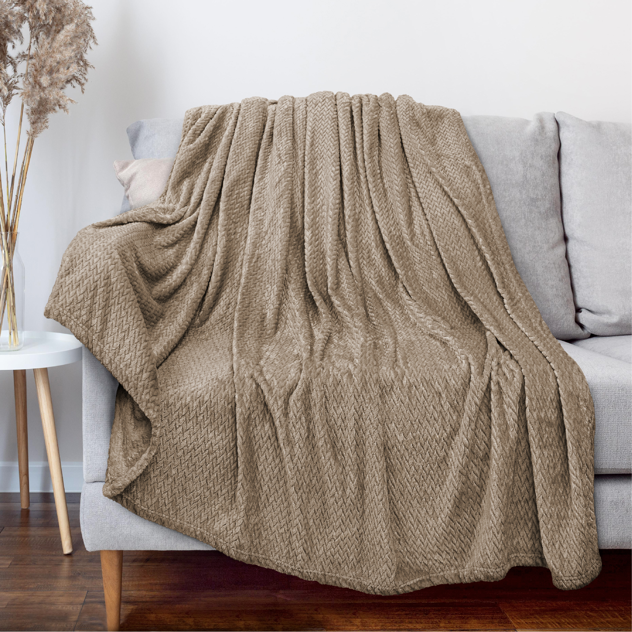 Soft Blanket Fleece Jacquard Pattern Lightweight Silk Throw Couch Sofa Bed Cozy - Picture 47 of 67