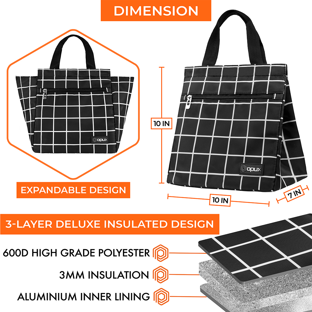 Insulated Lunch Bag Adult Lunch Box for Work School Men Women Kids Leakproof - Picture 11 of 57