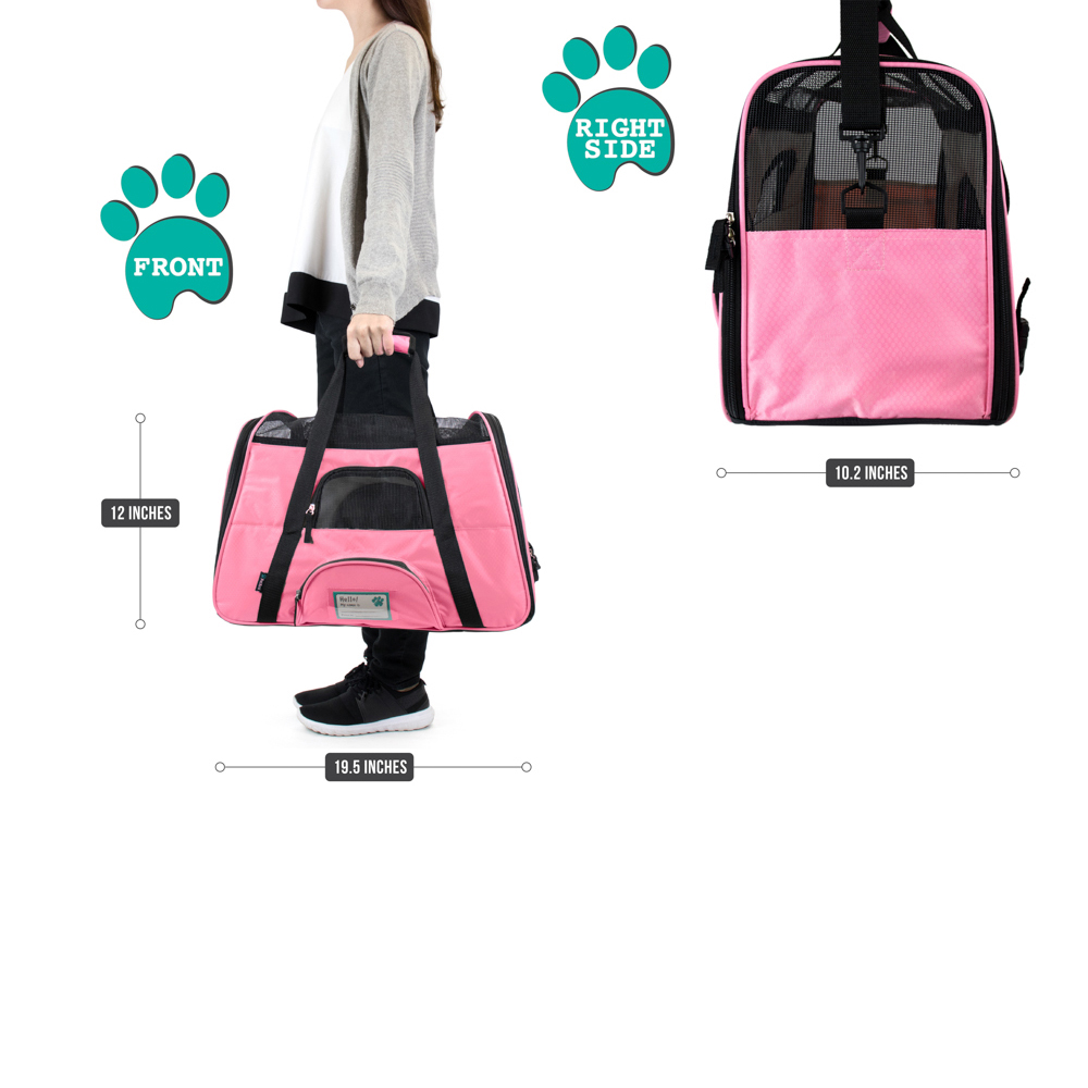 Pet Dog Cat Carrier Bag Soft Sided Comfort Travel Tote Case Airline Approved US - Picture 87 of 215