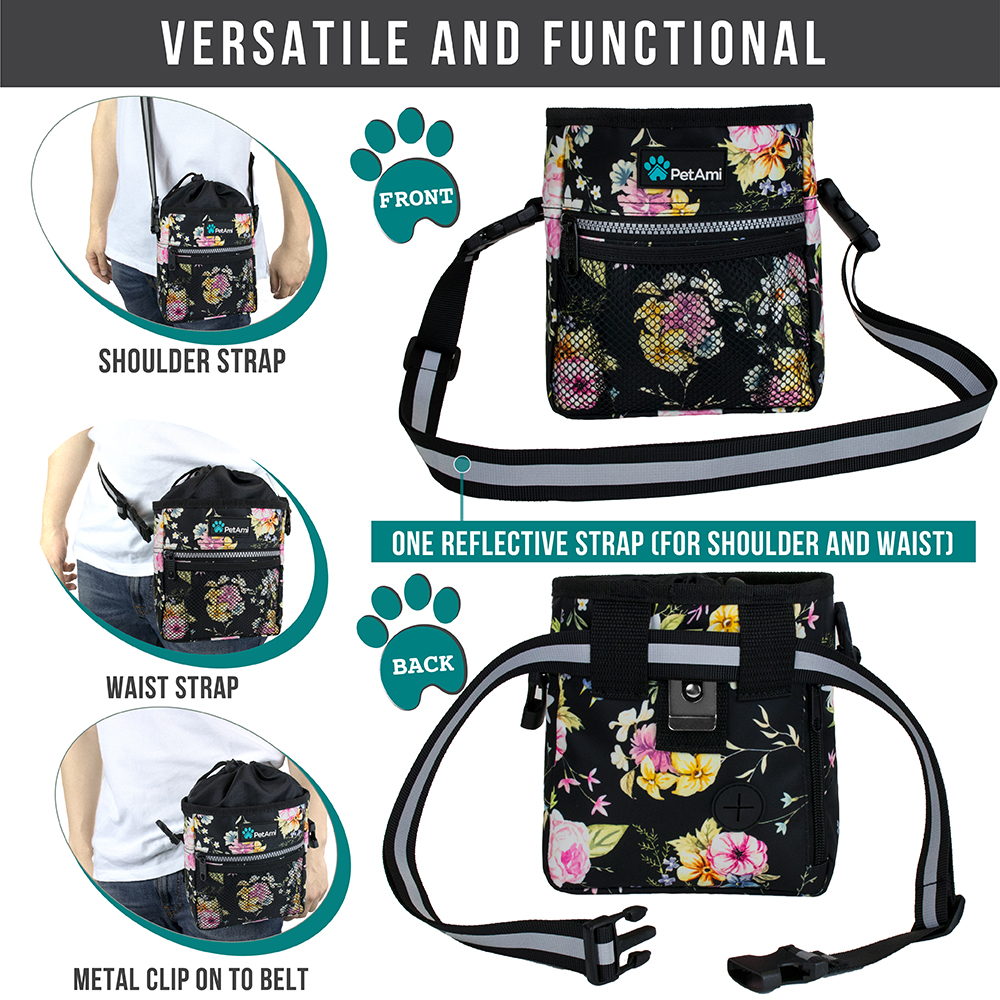 Pet Treat Pouch Training Dog Snack Feed Food Puppy Bait Obedience Waist Belt Bag - Picture 26 of 92