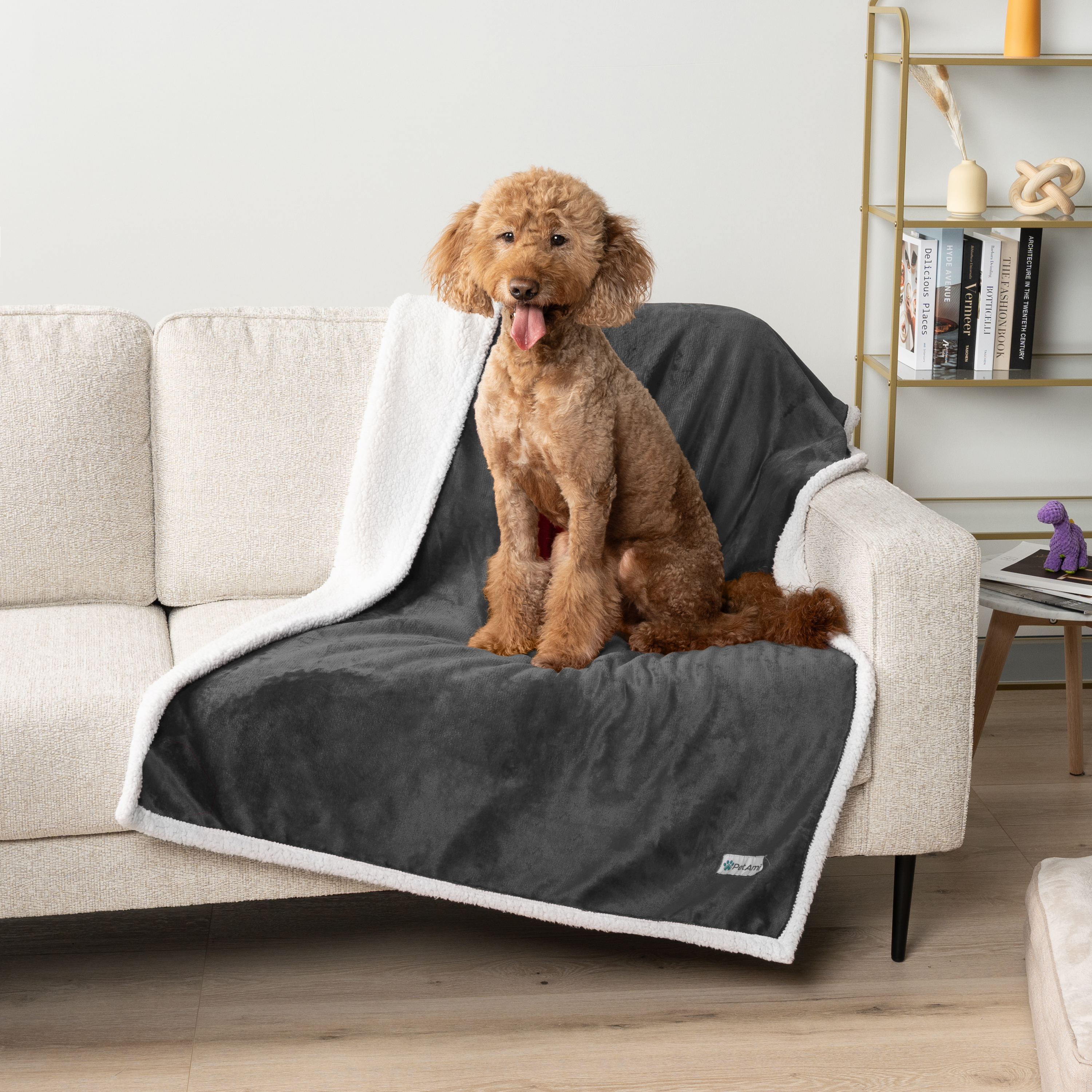 WASSERDICHTE Hundedecke für Haustierbett Couch Möbel Welpe Katze Sherpa Fleece weich - Bild 37 von 146