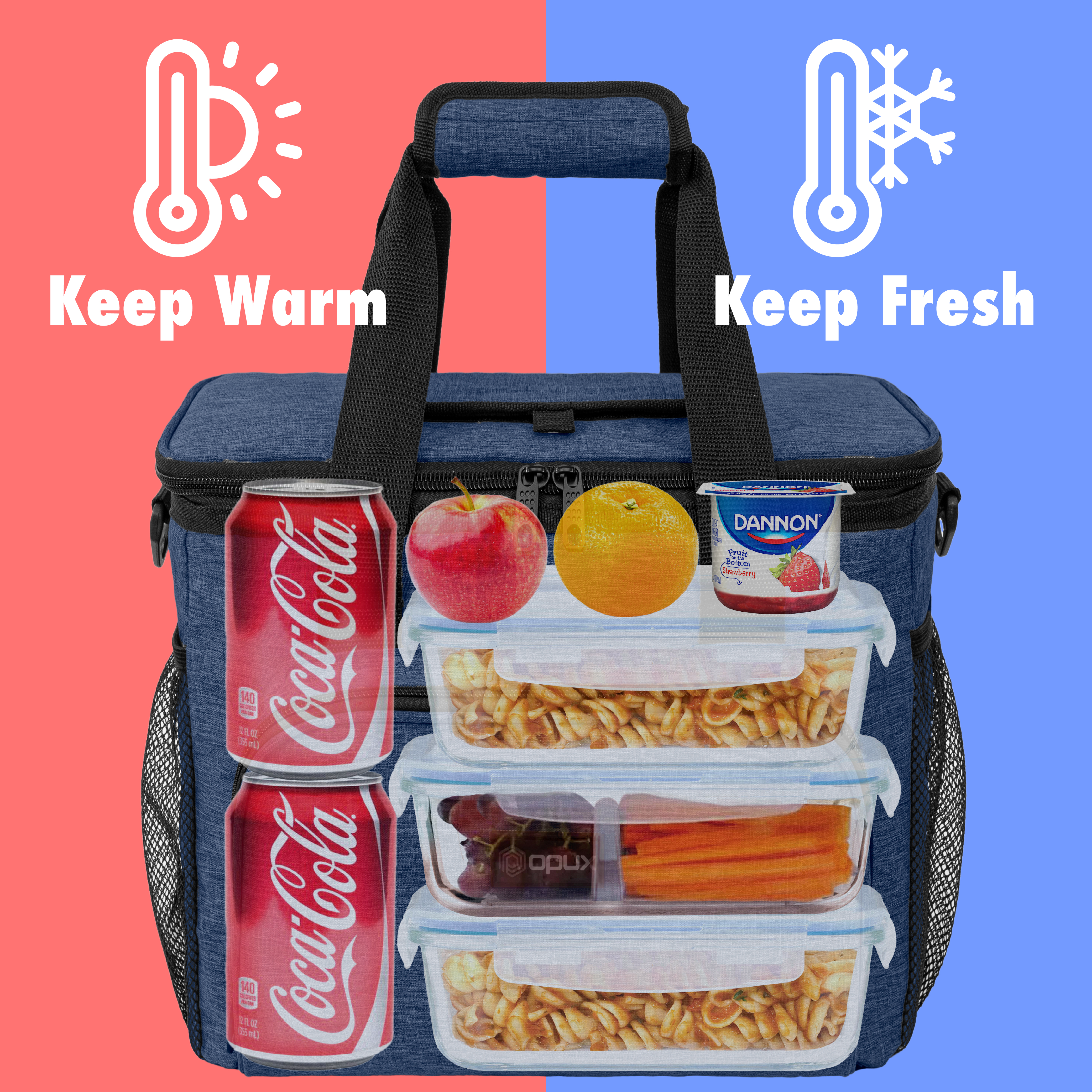 Large Insulated Lunch Bag Mini Cooler for Adults For Travel Women Men Leakproof - Picture 47 of 63