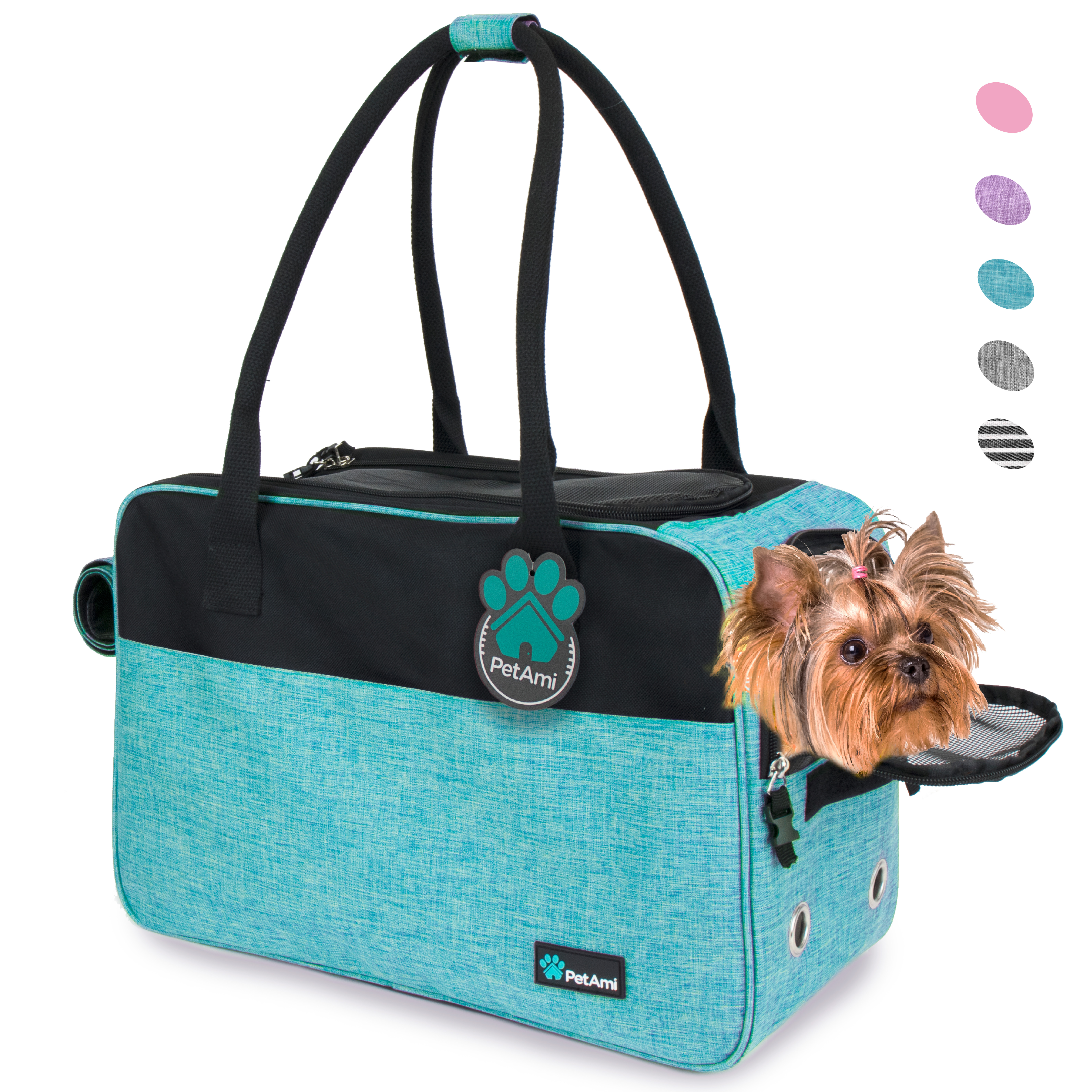 Shamrock Green 2015 Newly Designed OxGord Pet Carrier Soft Sided Cat / Dog Comfort FAA Airline Approved Travel Tote Bag Small 