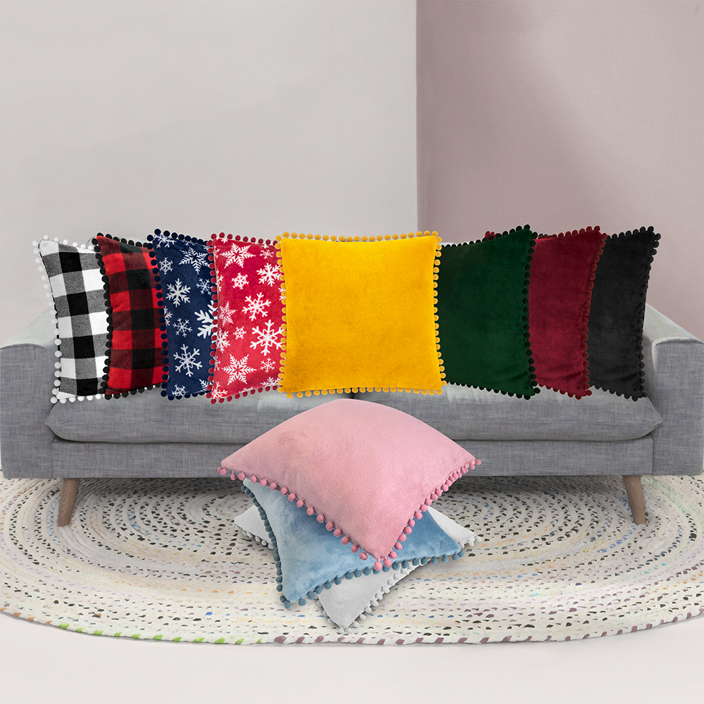Juego de 2 fundas de almohada de terciopelo suave decoración de sofá - Imagen 117 de 122