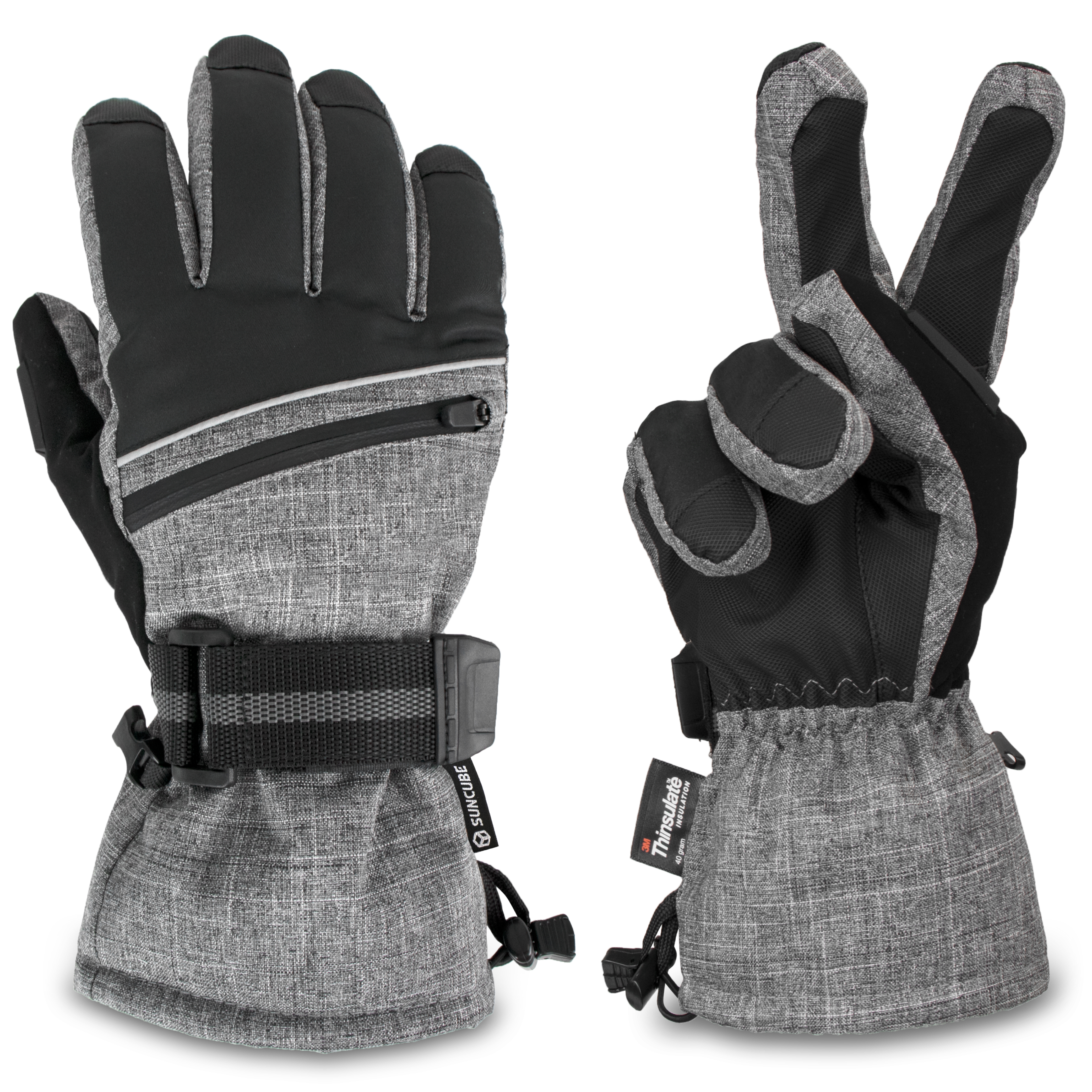 Waterproof Winter Thermal Ski Gloves Snow Insulated Warm Snowboard Hiking Men - Picture 23 of 23
