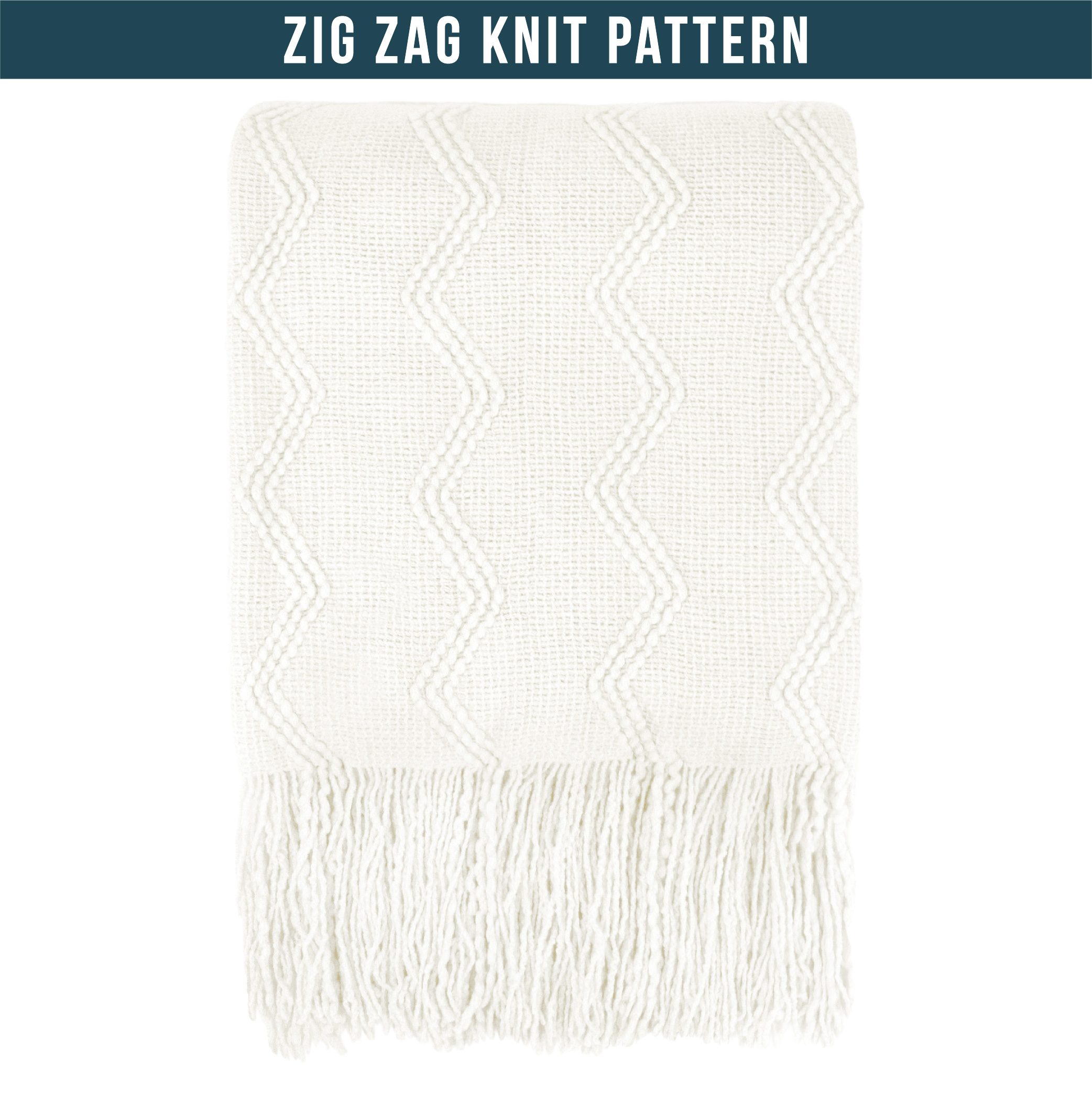 Textured Knitted Fringe Throw Blanket Decorative for Couch Sofa Bed Lightweight - Picture 127 of 142