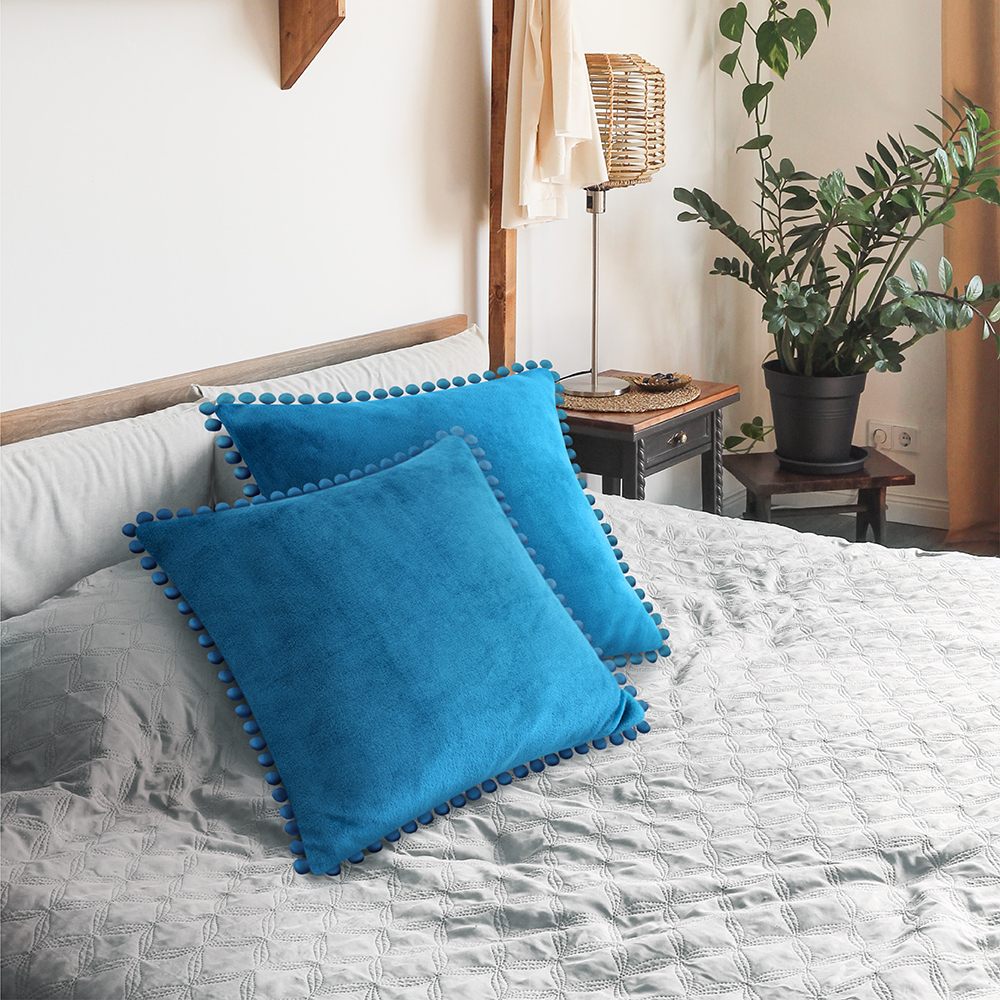 Juego de 2 fundas de almohada de terciopelo suave decoración de sofá - Imagen 89 de 122