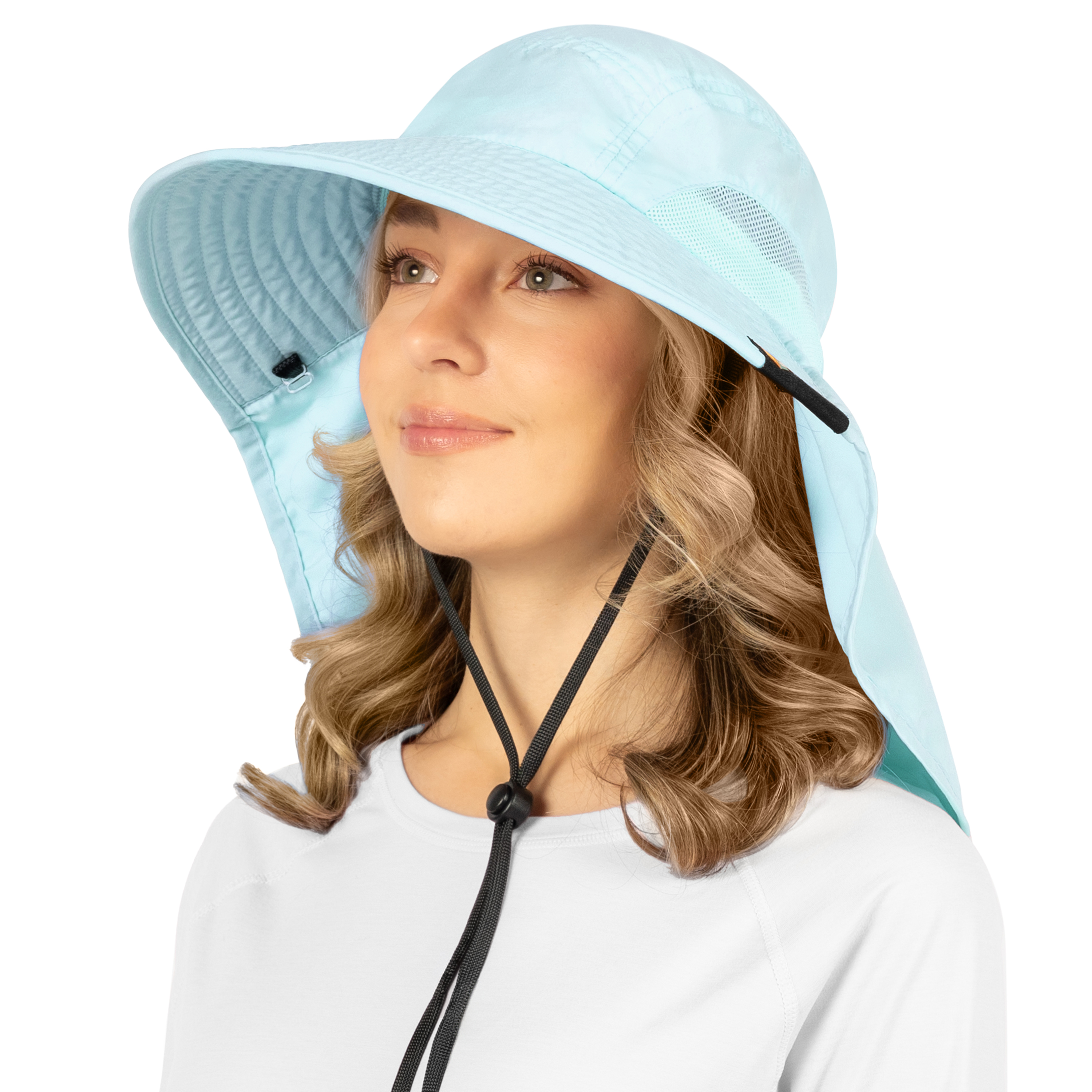 Sombrero para el Sol con Solapa para el Cuello Ala Ancha Sombrero para Senderismo 50+UPF Hombres Mujeres Pesca Safari FPS - Imagen 62 de 128