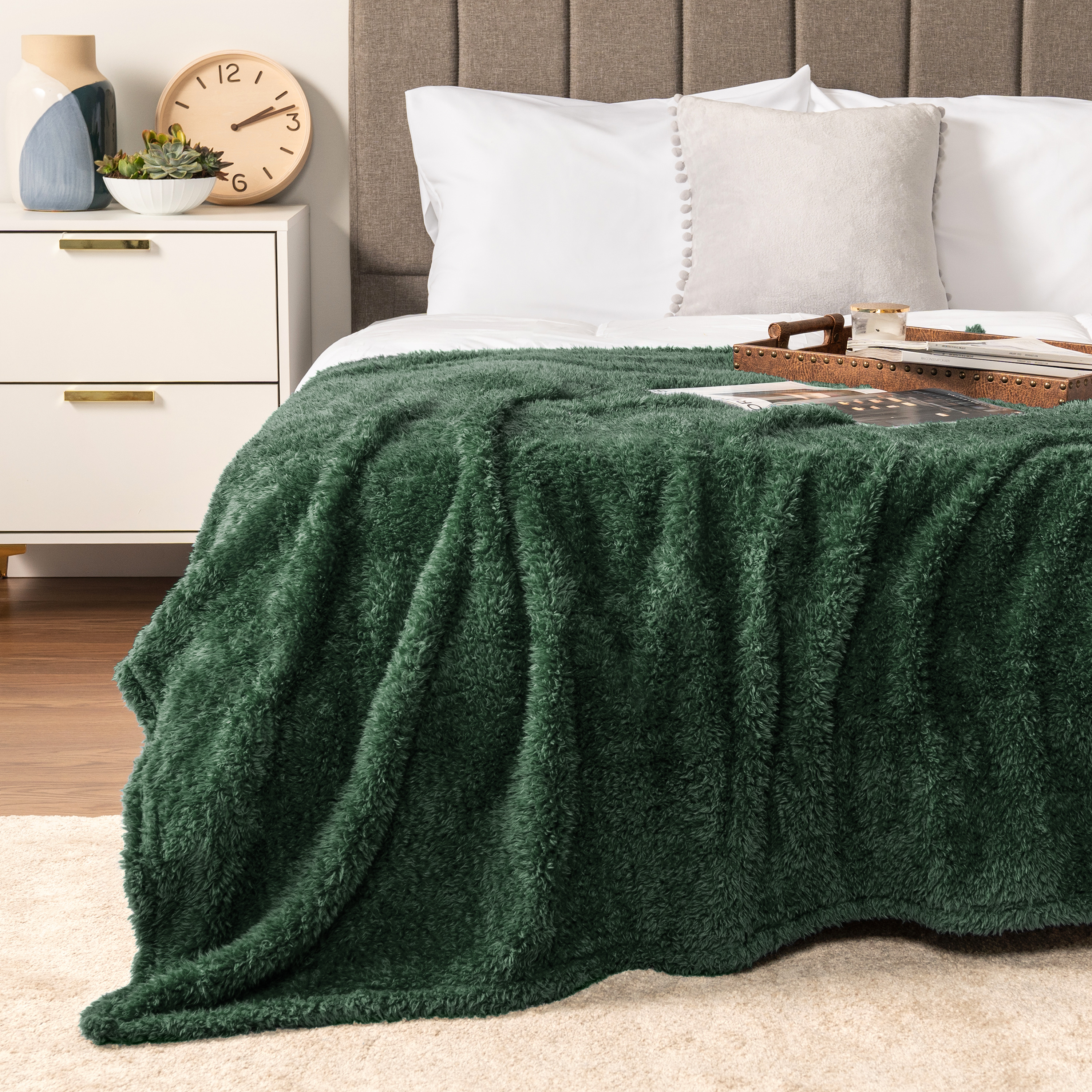 Super Soft Blanket Lightweight Sherpa Fleece Warm Fluffy Throws Couch Sofa Bed - Picture 51 of 169