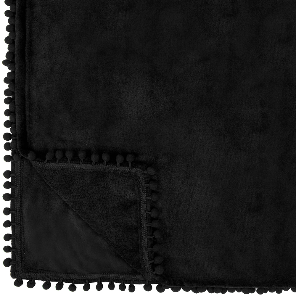 thumbnail 5 - Plaid Buffalo Checker Pom Pom Fringe Throw Blanket Soft Fleece for Sofa Couch