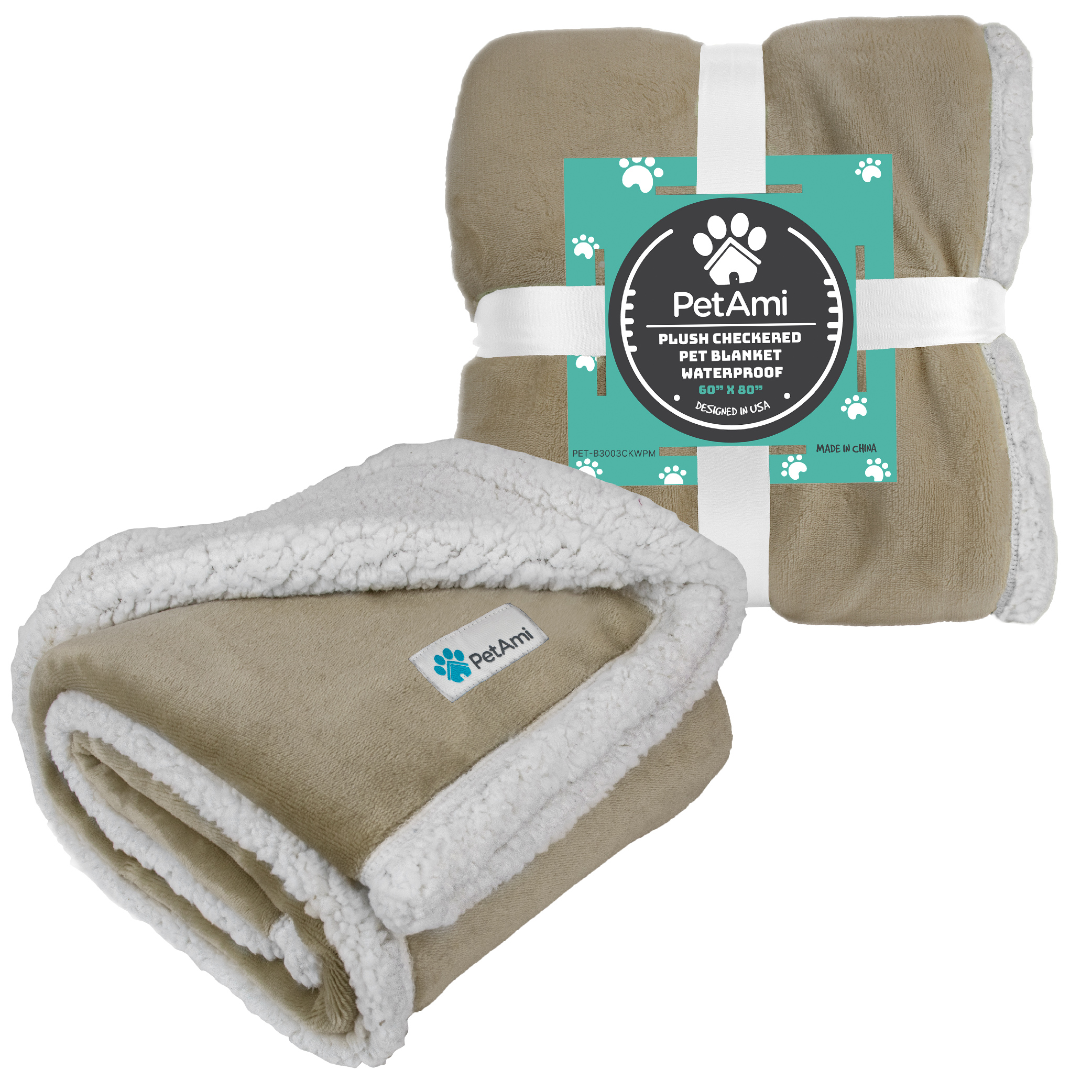 WASSERDICHTE Hundedecke für Haustierbett Couch Möbel Welpe Katze Sherpa Fleece weich - Bild 128 von 146