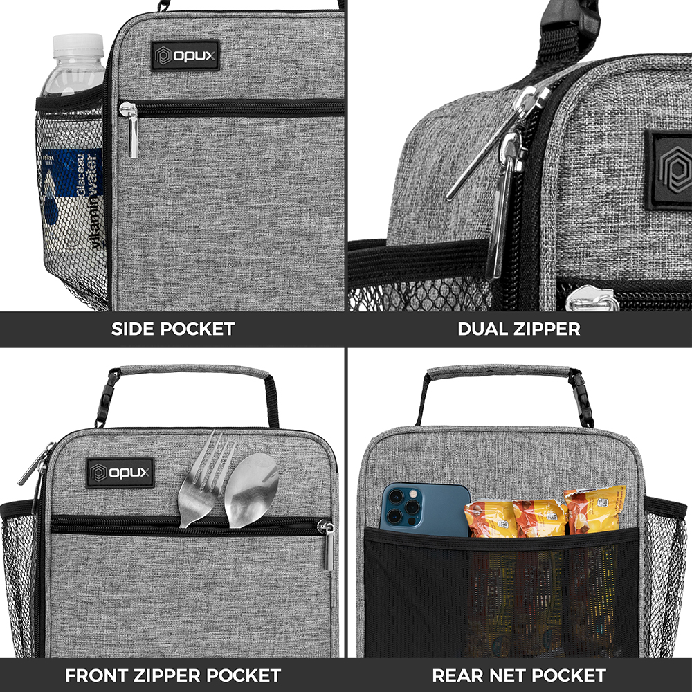 Insulated Lunch Bag For Kids Men Women Mini Small Lunch Box Office School Work - Picture 21 of 49