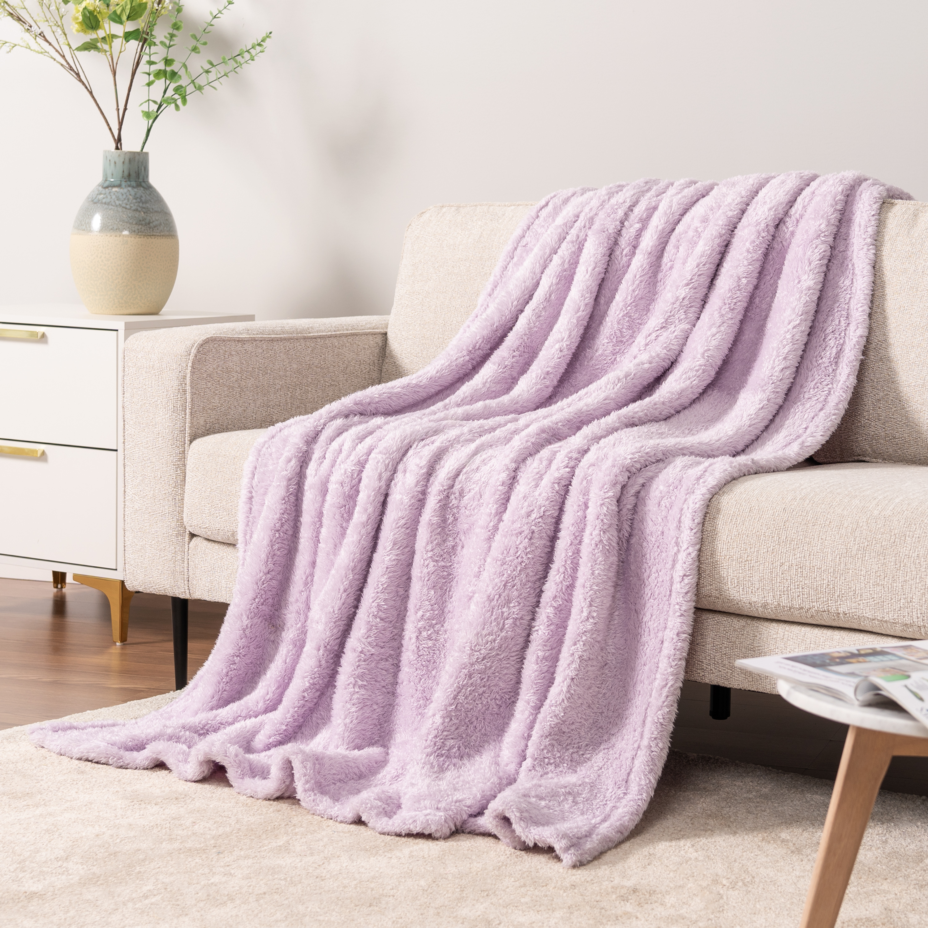 Super Soft Blanket Lightweight Sherpa Fleece Warm Fluffy Throws Couch Sofa Bed - Picture 82 of 169