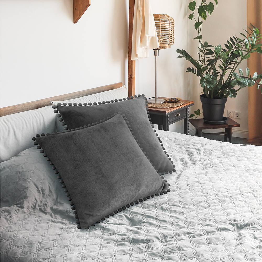Juego de 2 fundas de almohada de terciopelo suave decoración de sofá - Imagen 14 de 122