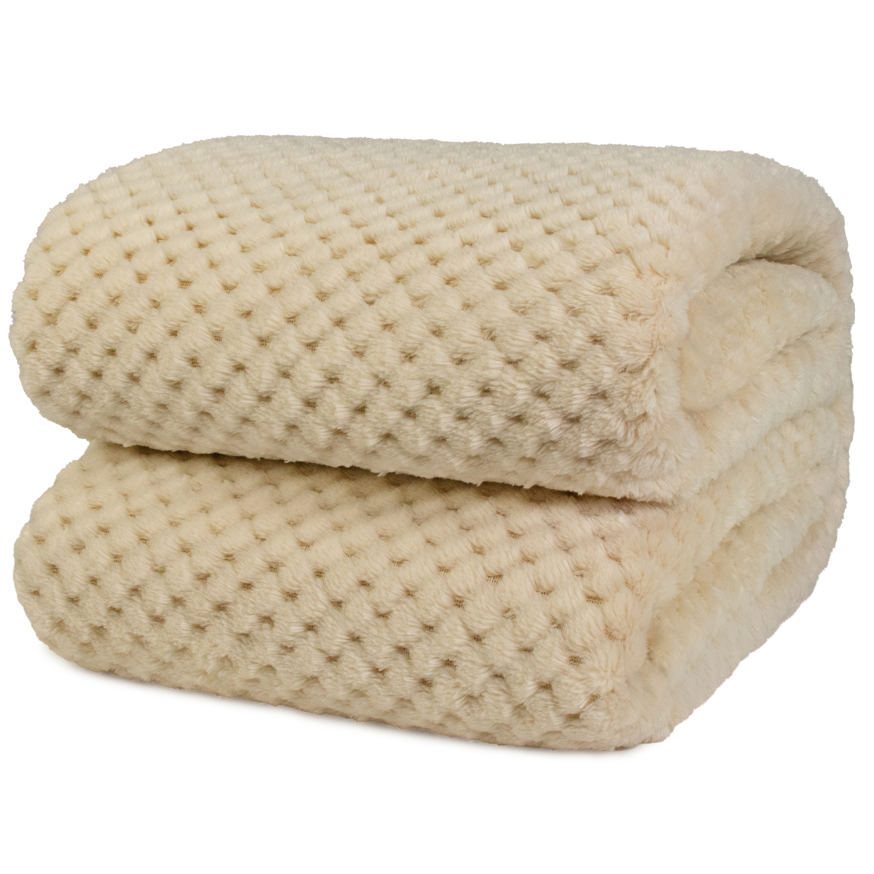 Throw Blanket for Sofa Couch Bed Lightweight Microfiber Polyester Waffle Pattern - Picture 80 of 190