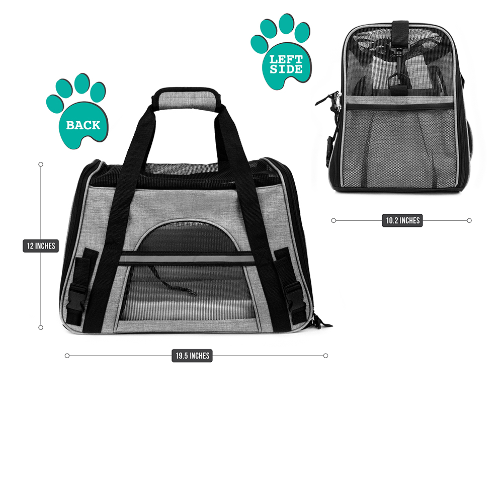 Pet Dog Cat Carrier Bag Soft Sided Comfort Travel Tote Case Airline Approved US - Picture 30 of 215