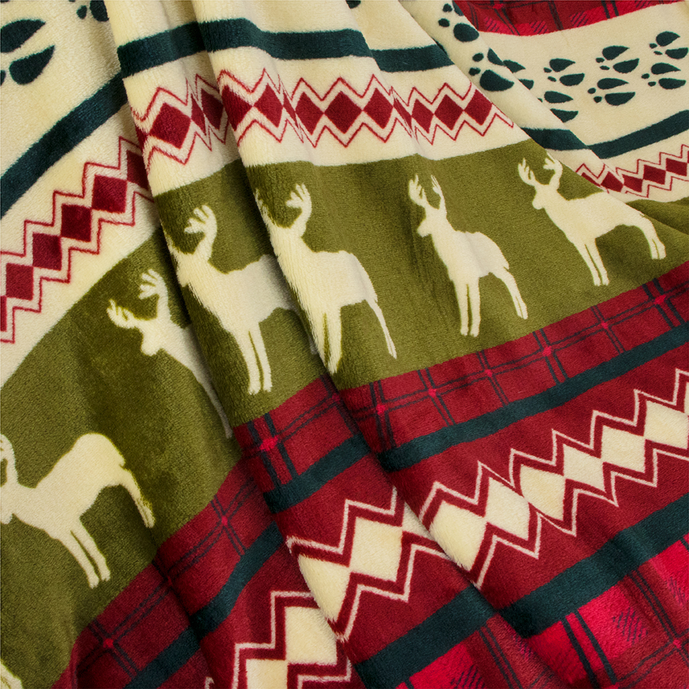 Merry Christmas Throw Blanket Holiday Pattern Decor Soft Fleece Sofa Couch Gift - Picture 15 of 110
