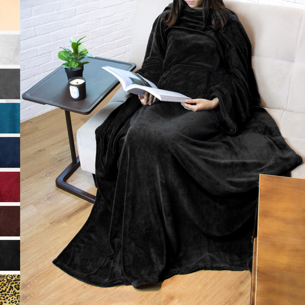 Tr2WW3S-G0 FNAF/_World Kids Adults Hooded Blanket Throw Wearable Printed Robe Cuddle Soft Fuzzy Pullover Warm