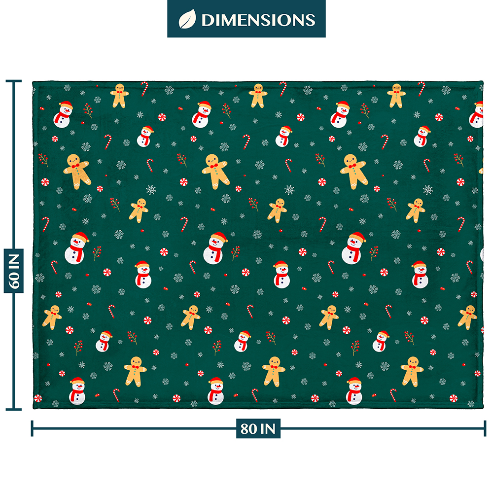 Merry Christmas Throw Blanket Holiday Pattern Decor Soft Fleece Sofa Couch Gift - Picture 29 of 110