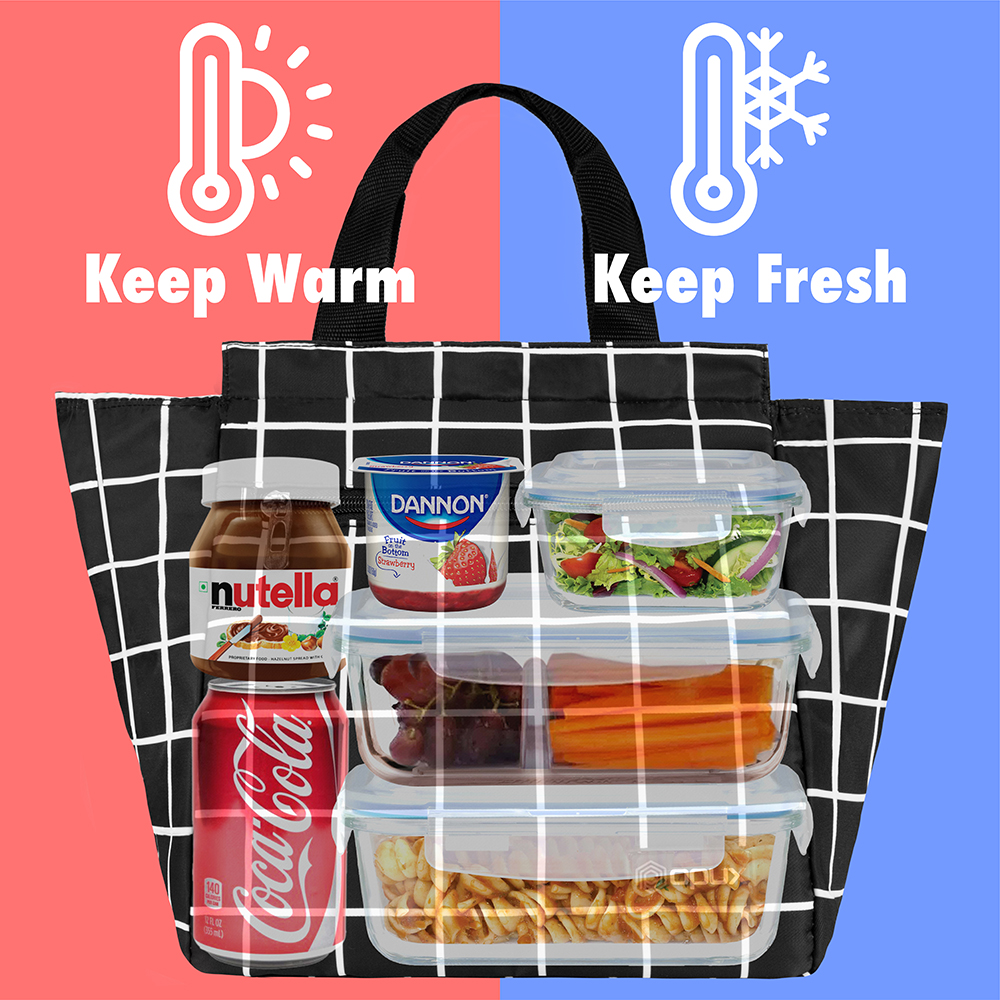 Insulated Lunch Bag Adult Lunch Box for Work School Men Women Kids Leakproof - Picture 10 of 57