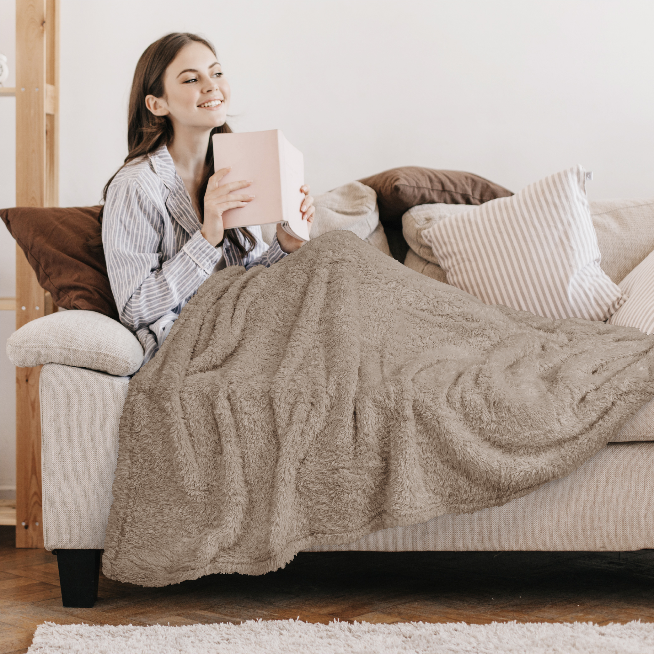 Super Soft Blanket Lightweight Sherpa Fleece Warm Fluffy Throws Couch Sofa Bed - Picture 142 of 169