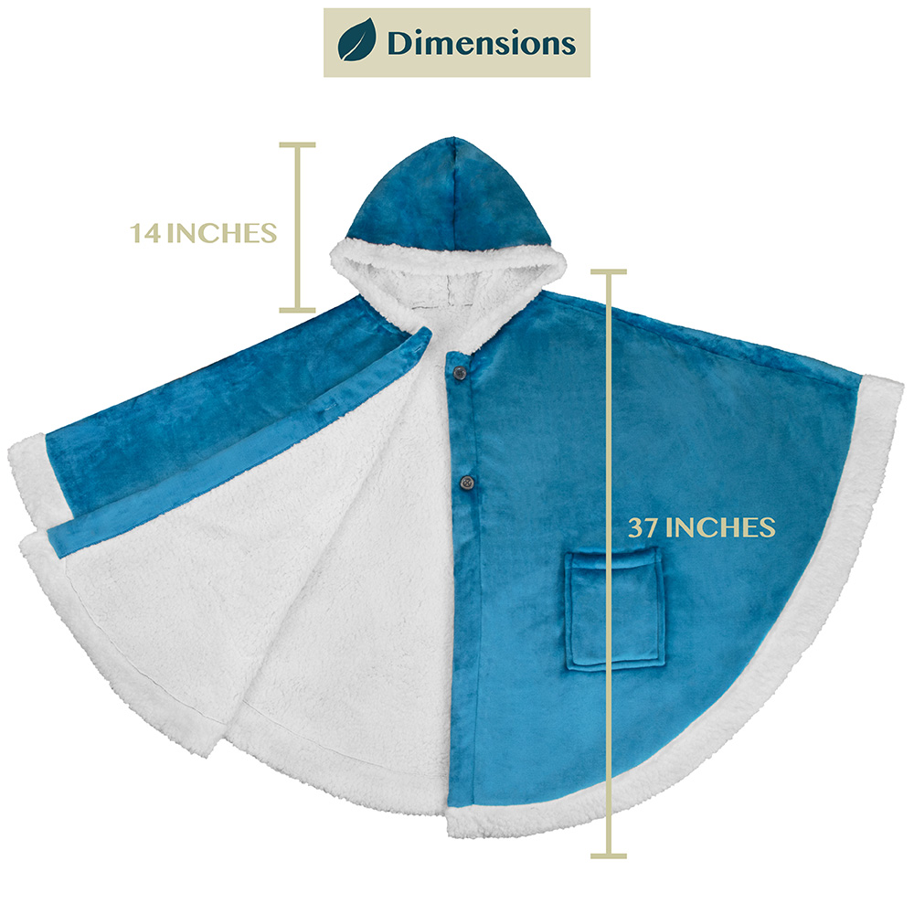 Manta portátil con capucha Angel Wrap para mujer acogedora poncho envolvente capucha tiro para adulto - Imagen 145 de 184