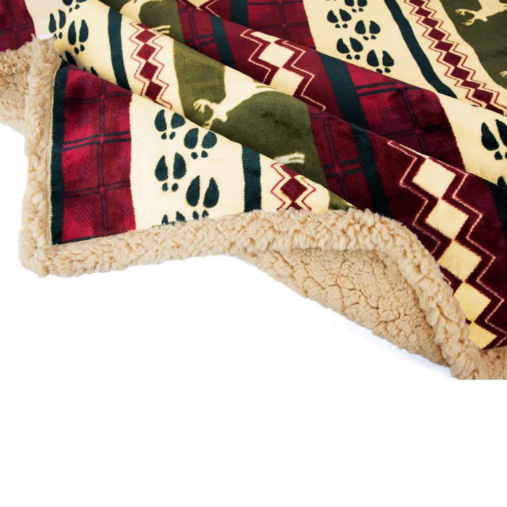 Christmas Blanket Microfiber Fleece Plaid Sherpa Holiday Throw for Couch  Sofa