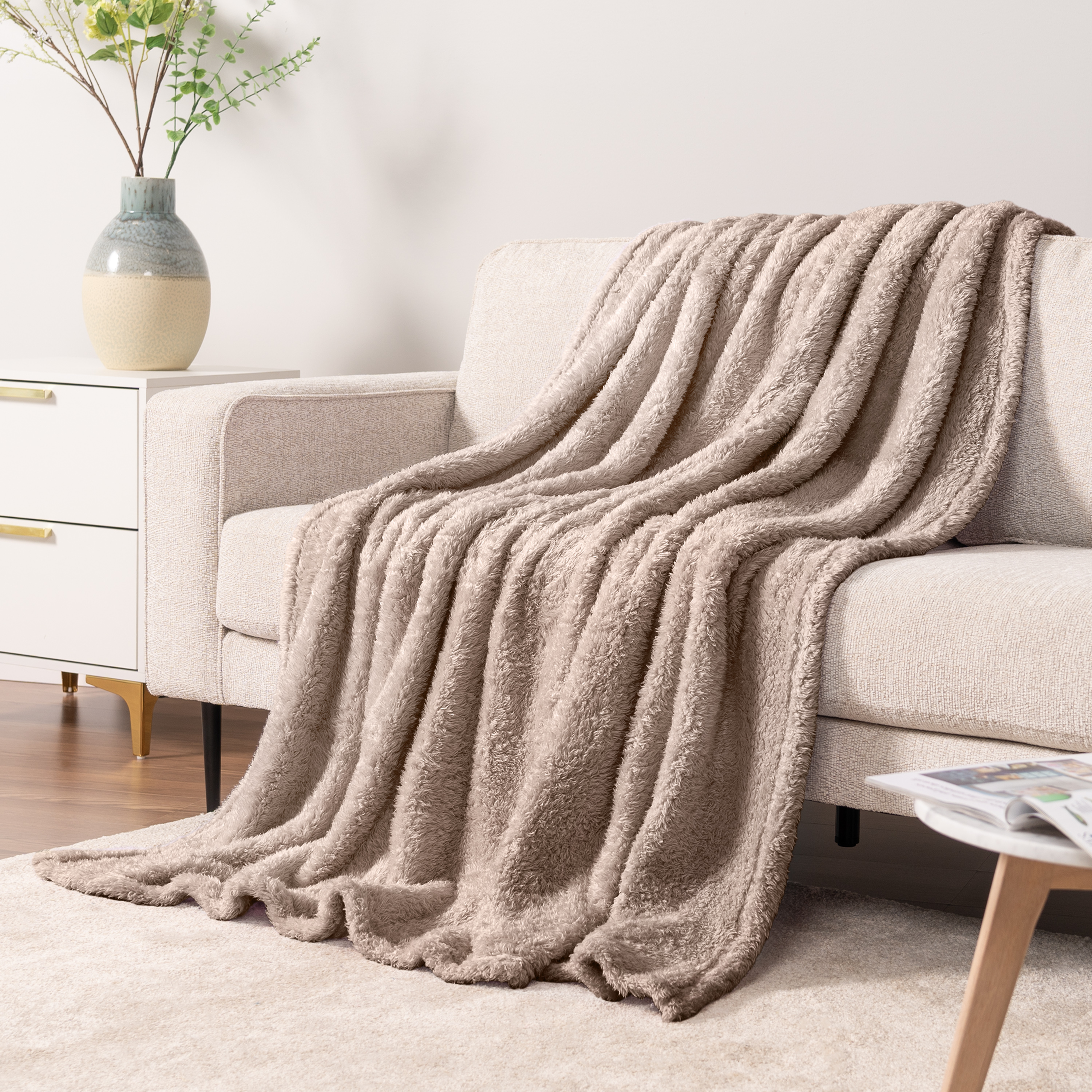 Super Soft Blanket Lightweight Sherpa Fleece Warm Fluffy Throws Couch Sofa Bed - Picture 135 of 169