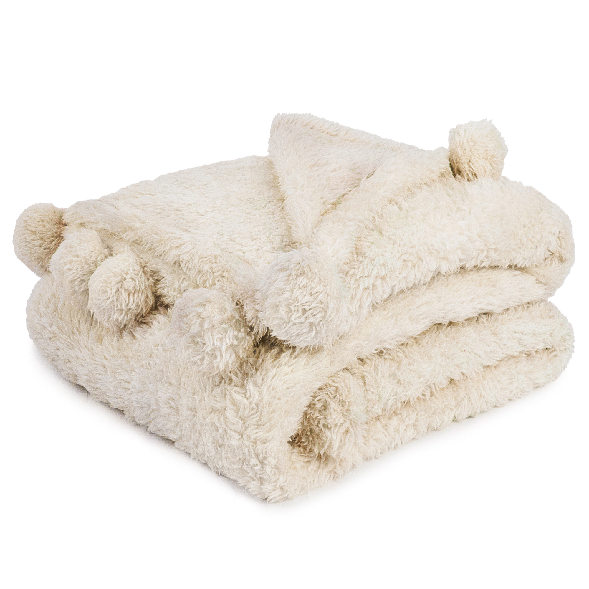 Fluffy Throw Blanket Pom Pom Tassel Soft Blanket Sofa Couch Bed Warm Cute Fuzzy - Picture 30 of 68