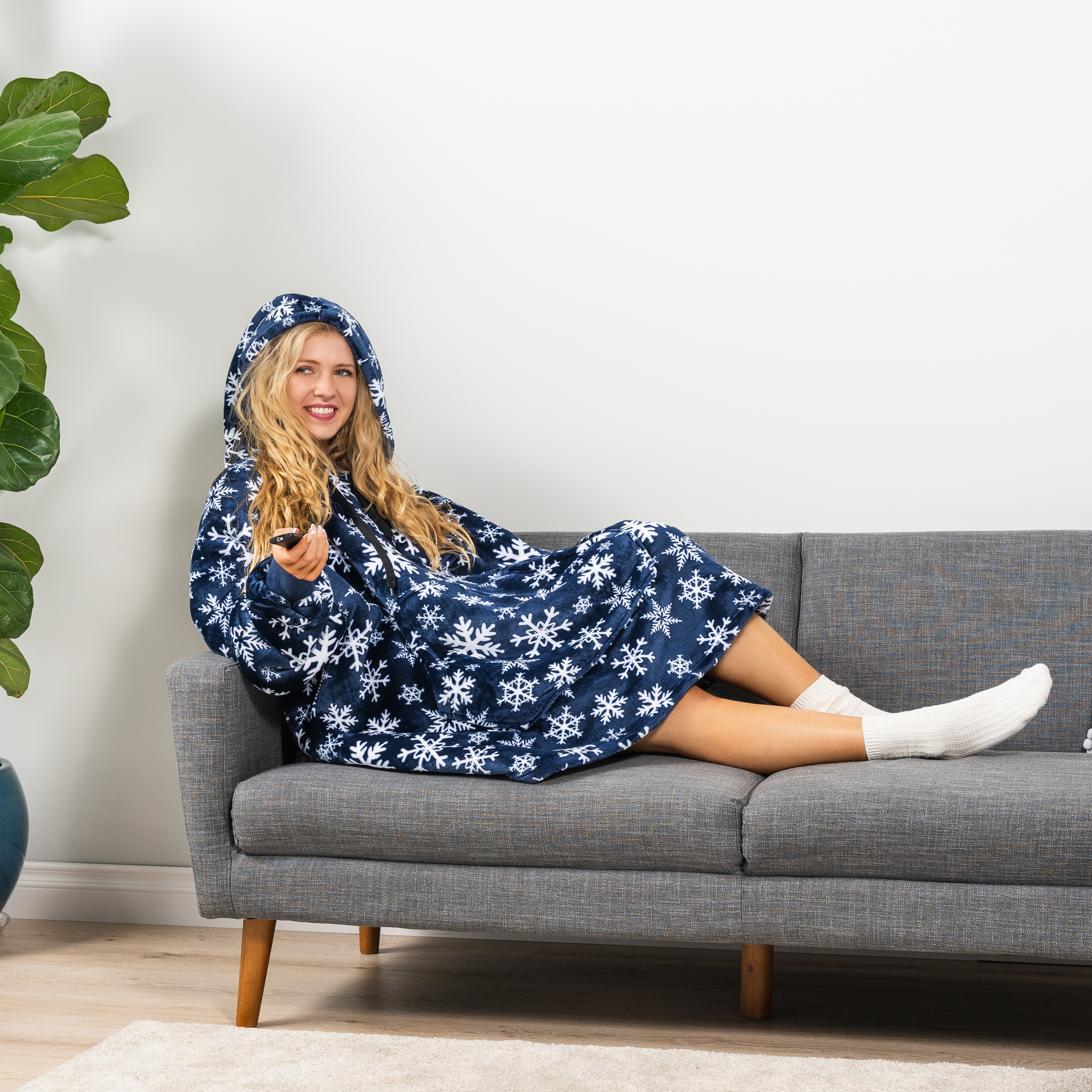Blanket Sweatshirt Sherpa Plush Soft Comfy Fleece Oversized Hoodie Pocket Gift - Picture 14 of 117