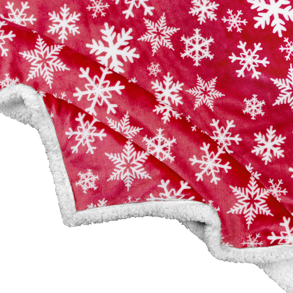 Christmas Blanket Microfiber Fleece Plaid Sherpa Holiday Throw for Couch Sofa - Picture 56 of 68