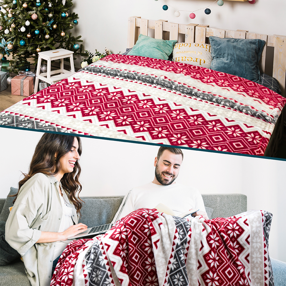 Throw Blanket for Sofa Couch Bed Lightweight Microfiber Polyester Waffle Pattern - Picture 52 of 190